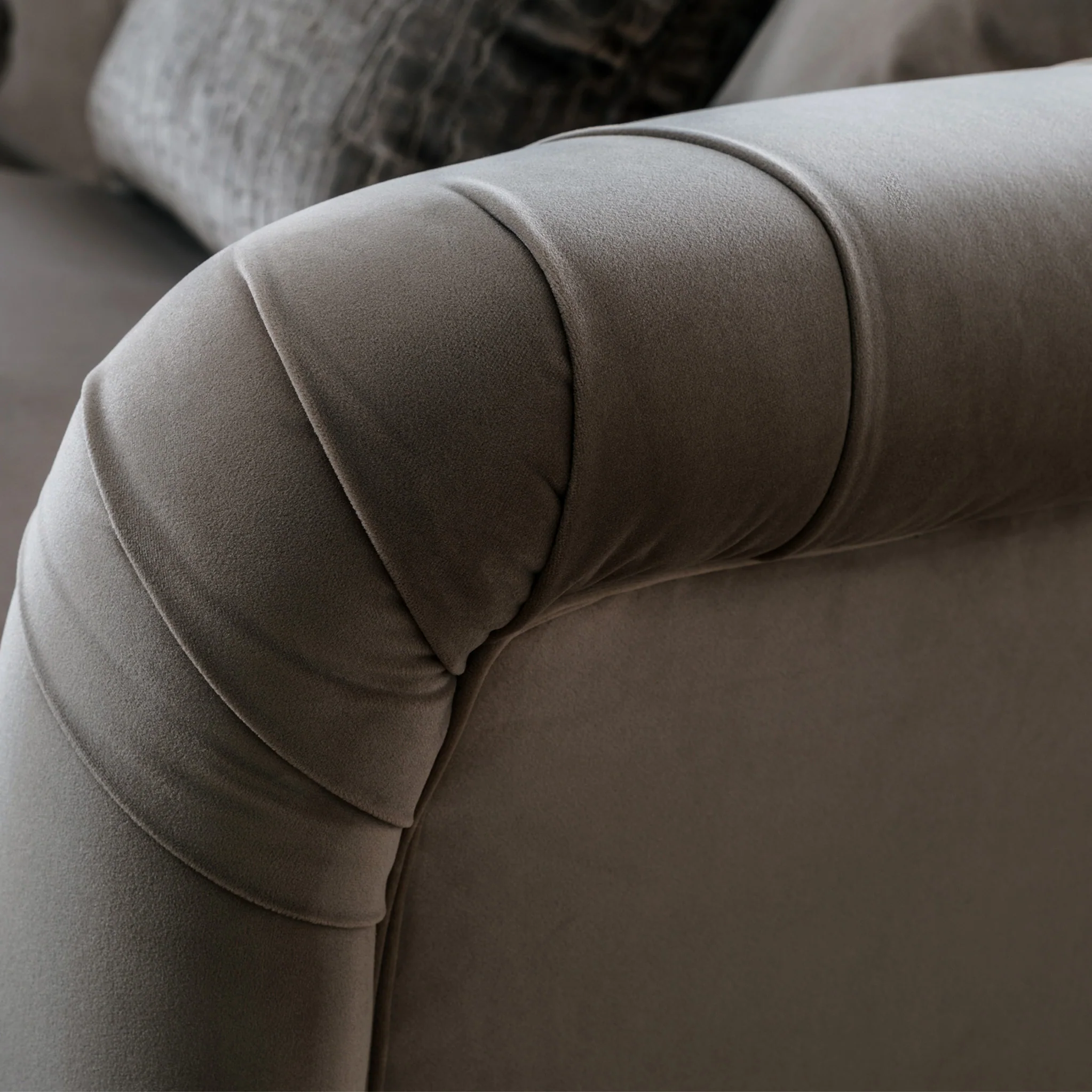 Clarence Velvet Chesterfield Armchair - Image 10
