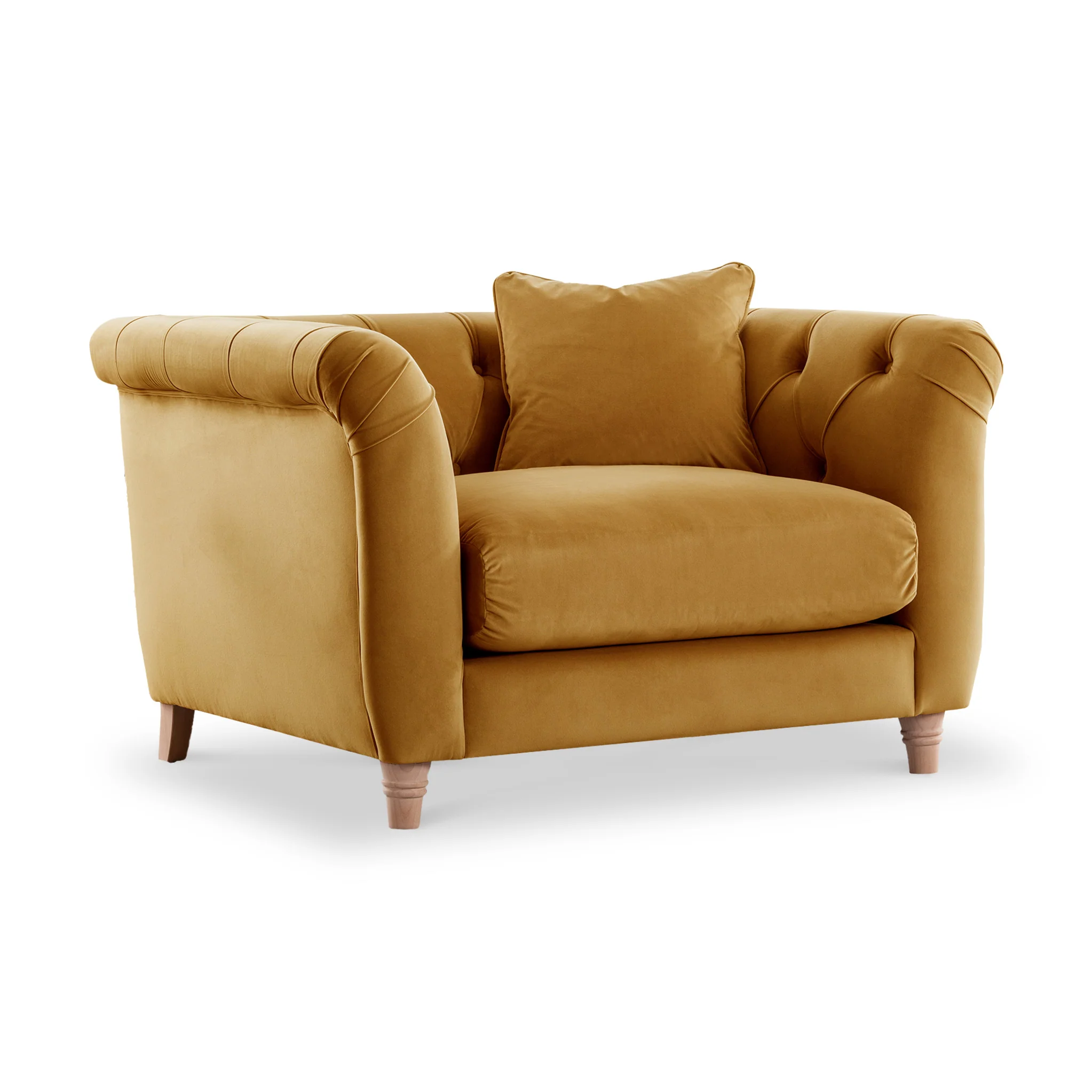 Clarence Velvet Chesterfield Armchair - Image 13
