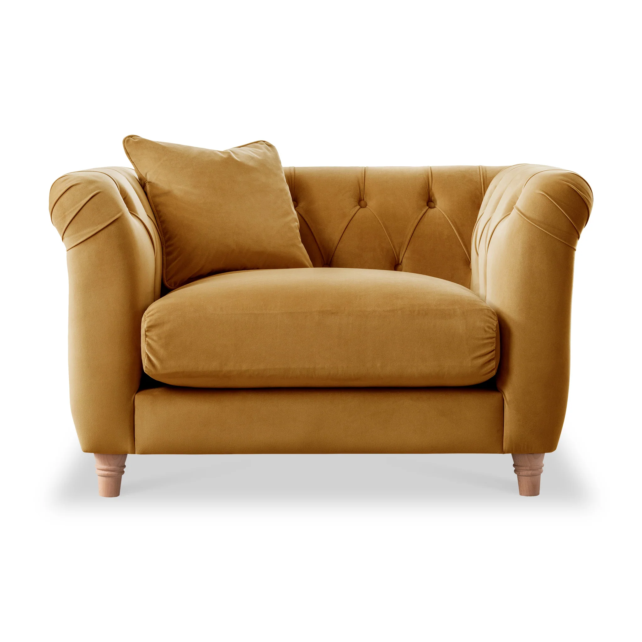 Clarence Velvet Chesterfield Armchair - Image 17