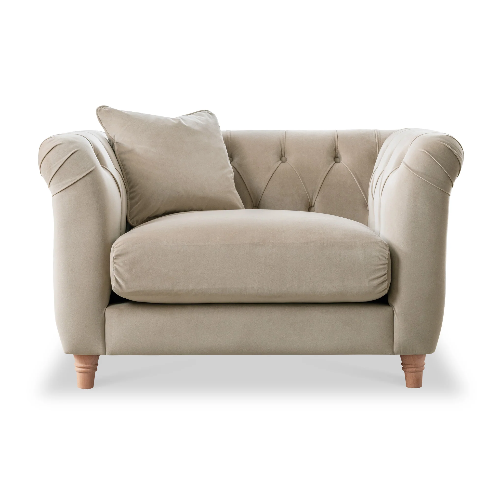 Clarence Velvet Chesterfield Armchair - Image 23