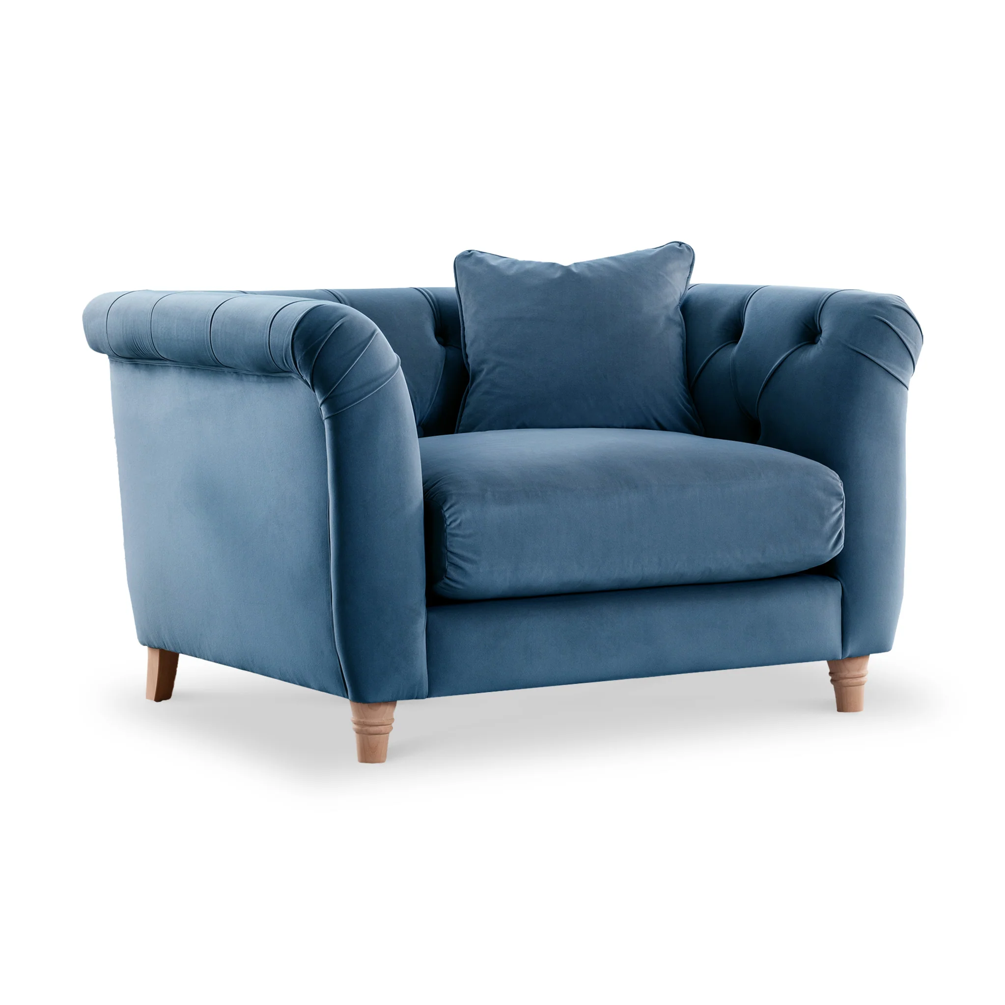 Clarence Velvet Chesterfield Armchair - Image 25