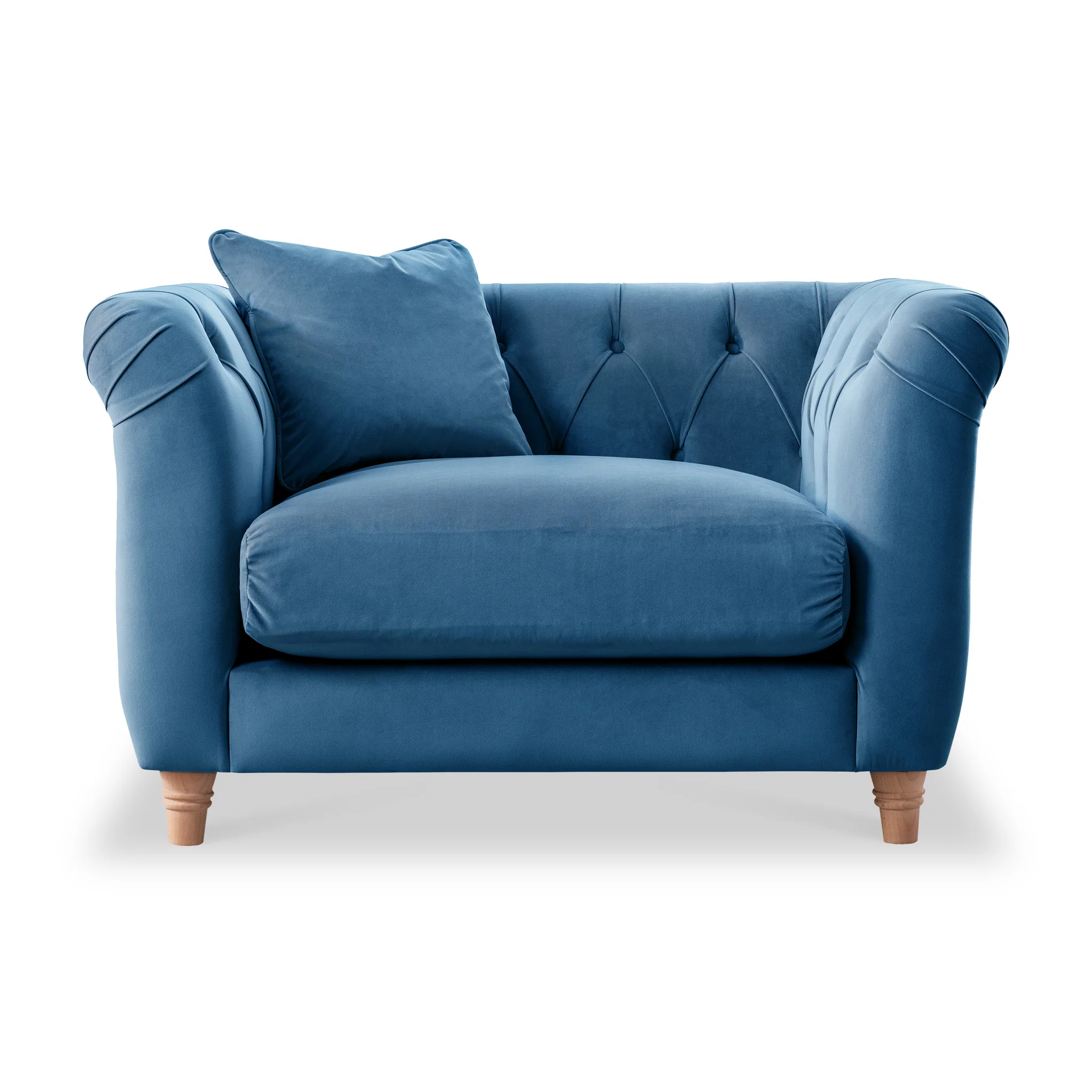 Clarence Velvet Chesterfield Armchair - Image 29