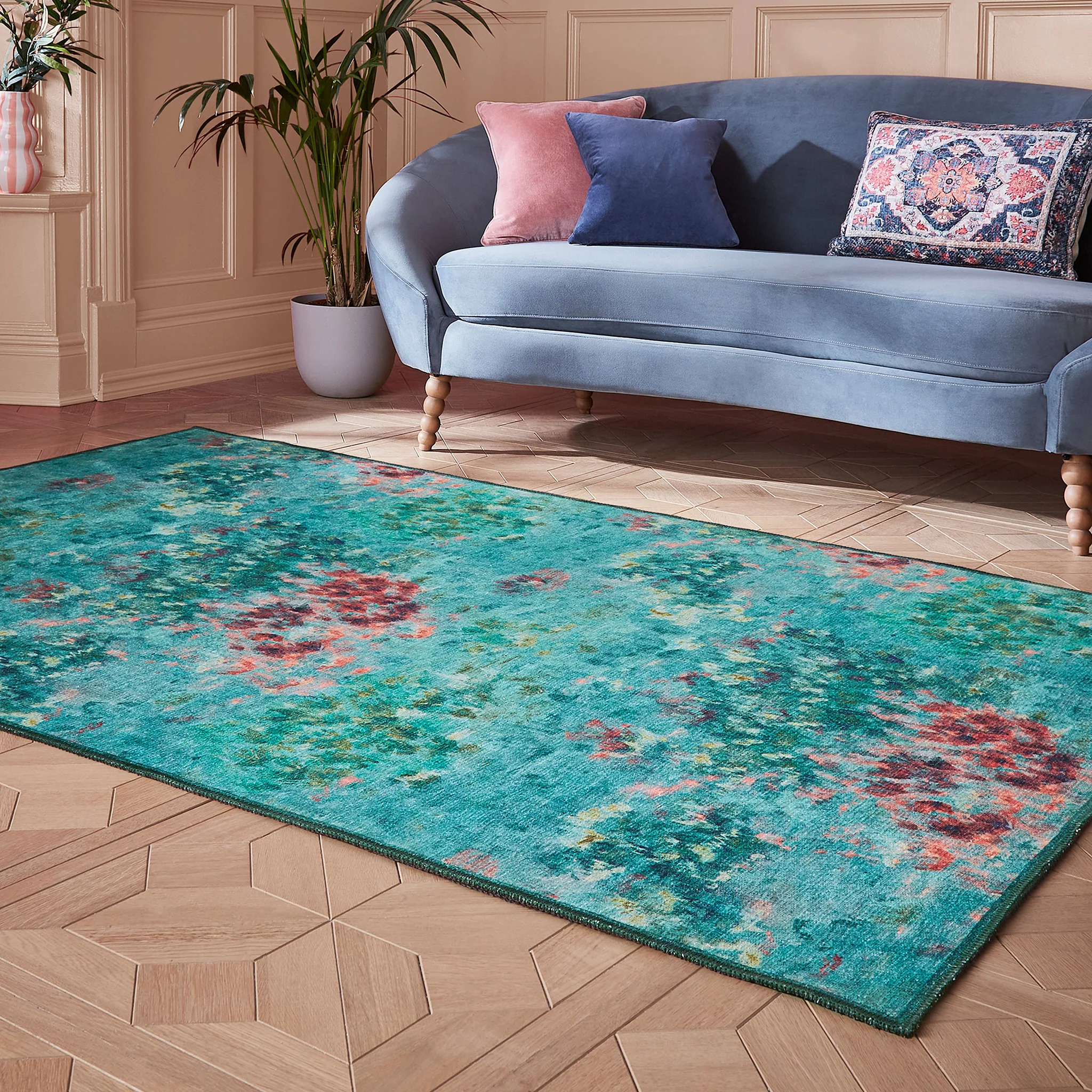 Clarke & Clarke Fiore Washable Rug - Image 11