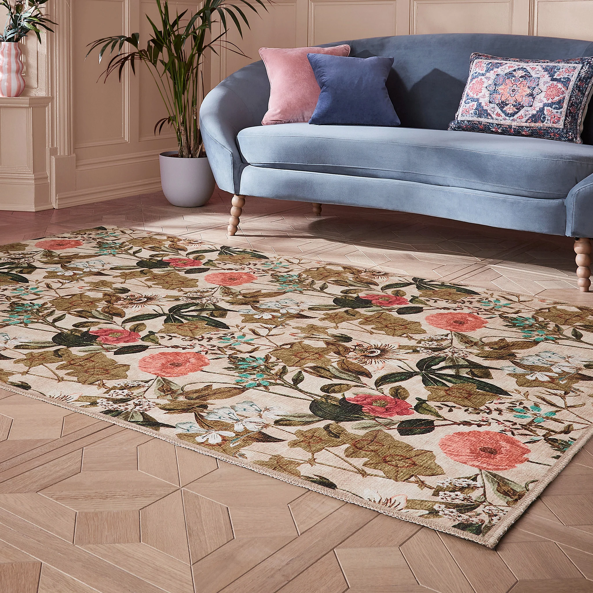 Clarke & Clarke Passiflora Washable Rug - Image 2