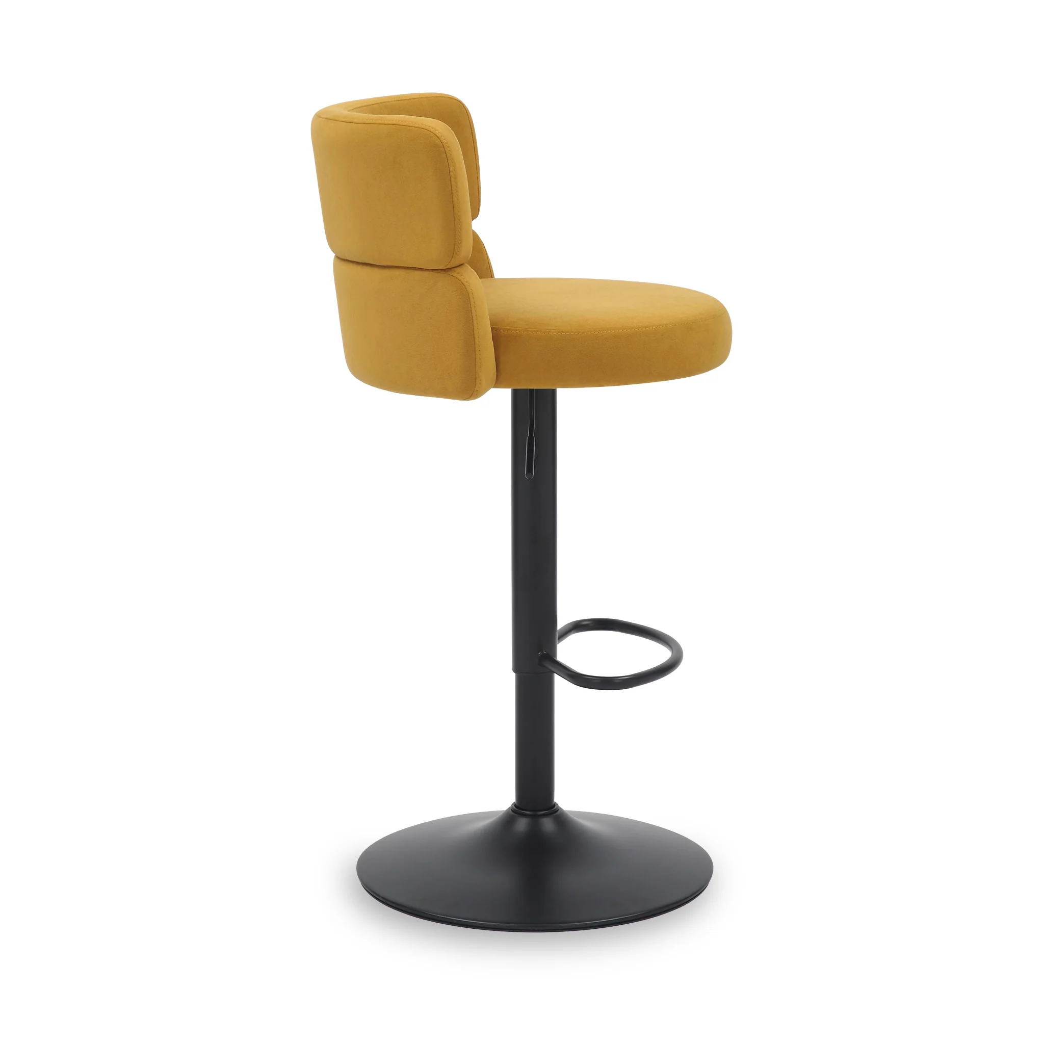 Clayden Brushed Velvet Bar Stool - Image 3