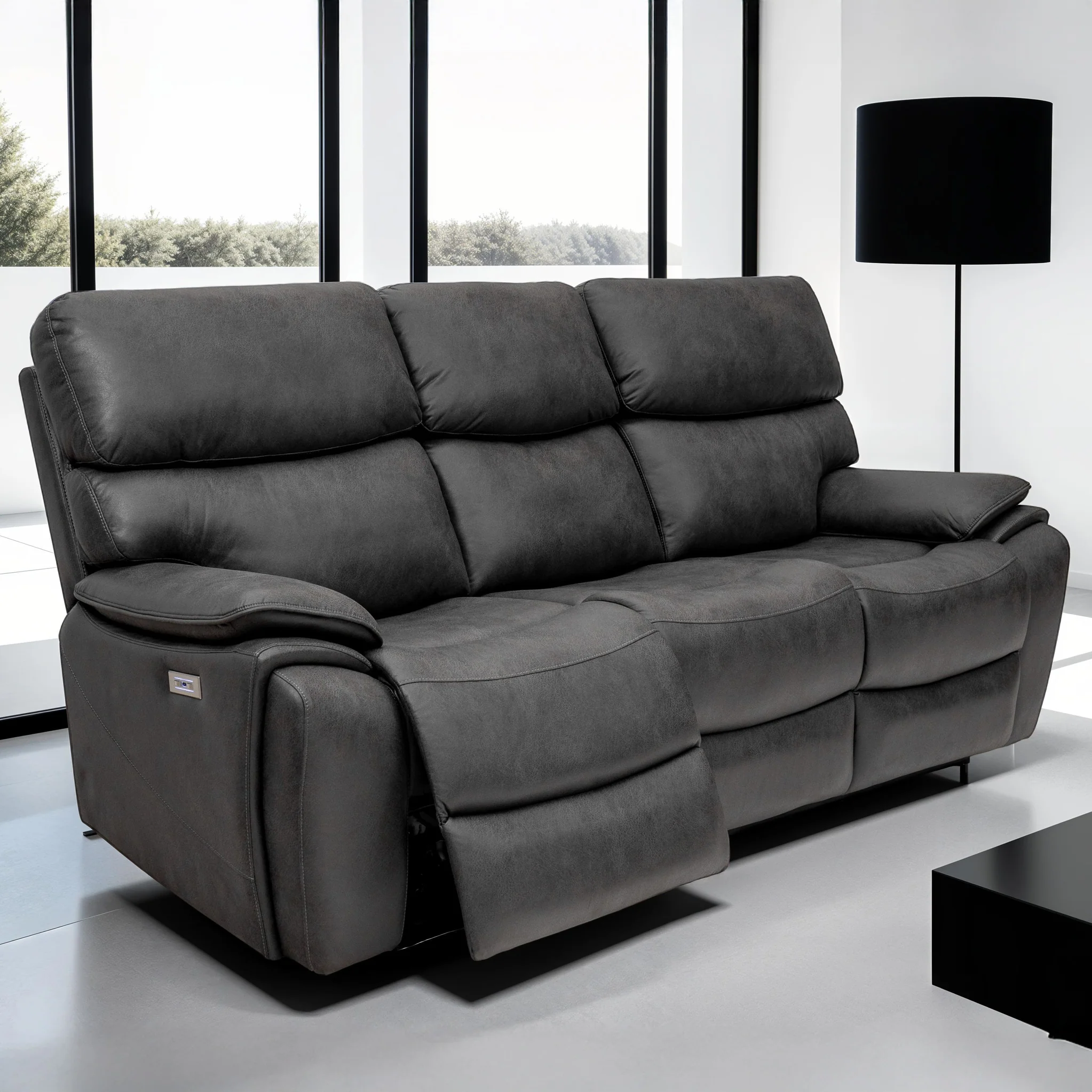 Clayton Power Recliner 3 Seater Sofa - Image 2