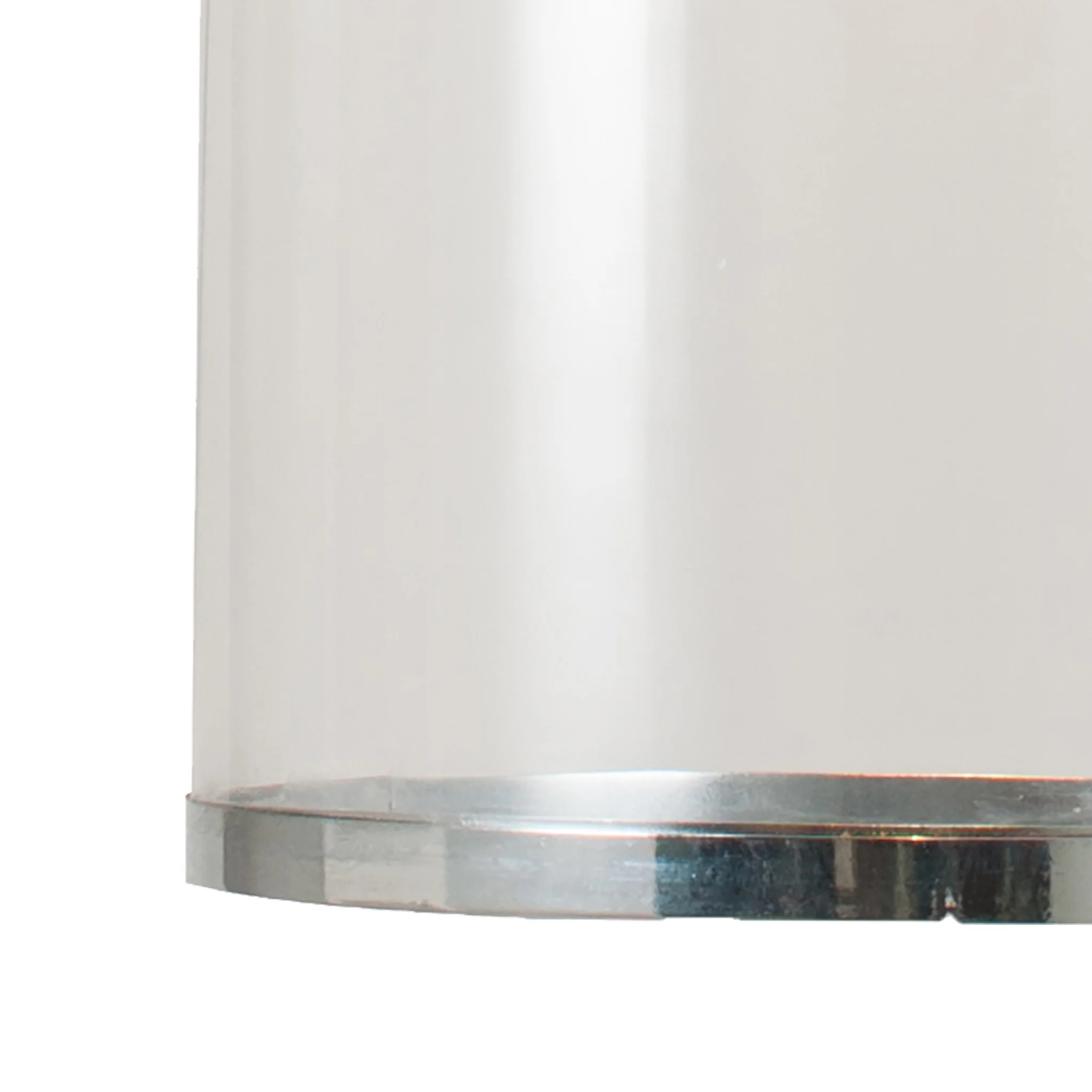 Cloche Clear Glass and Silver Pendant - Image 3
