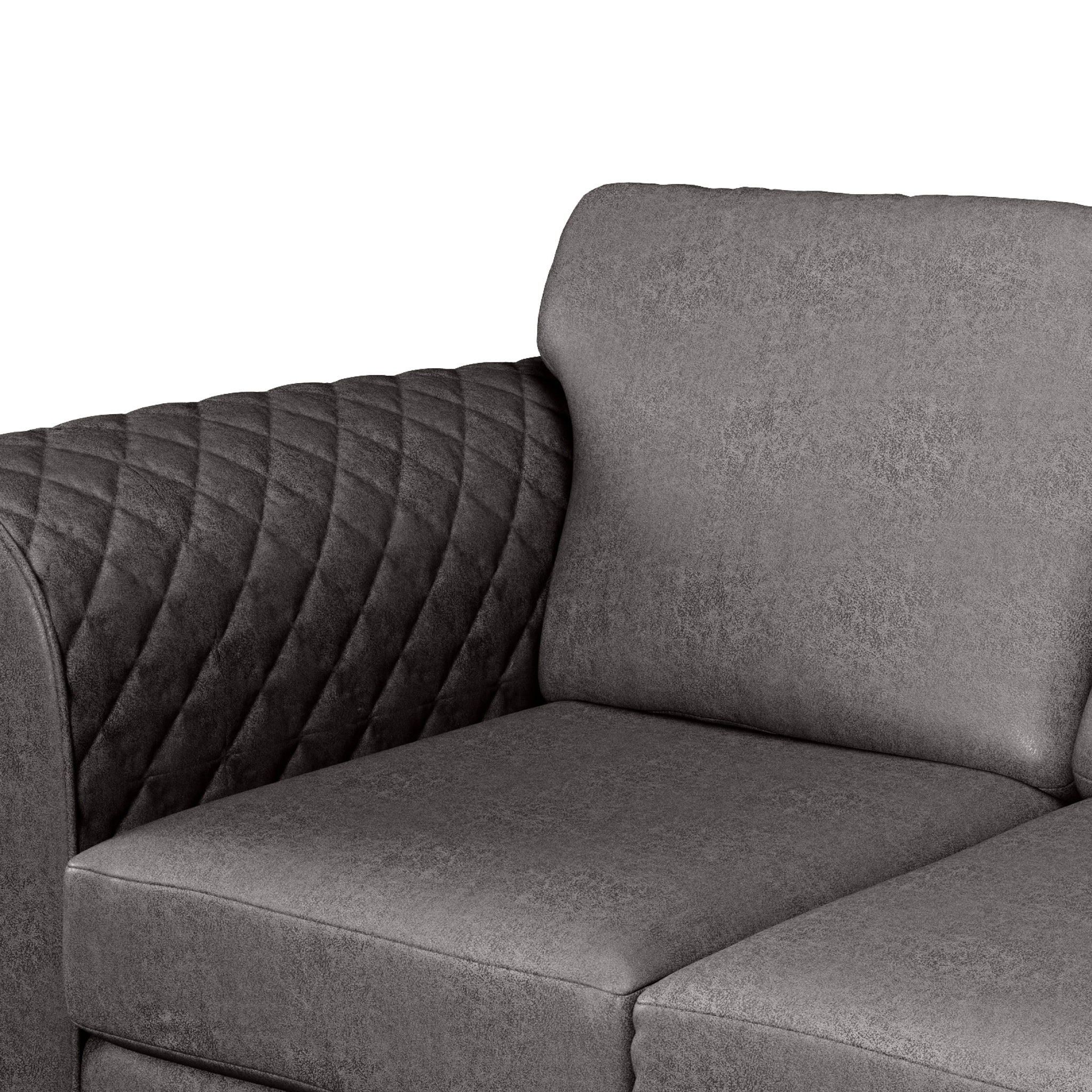 Colby Faux Leather Corner Sofa - Image 11