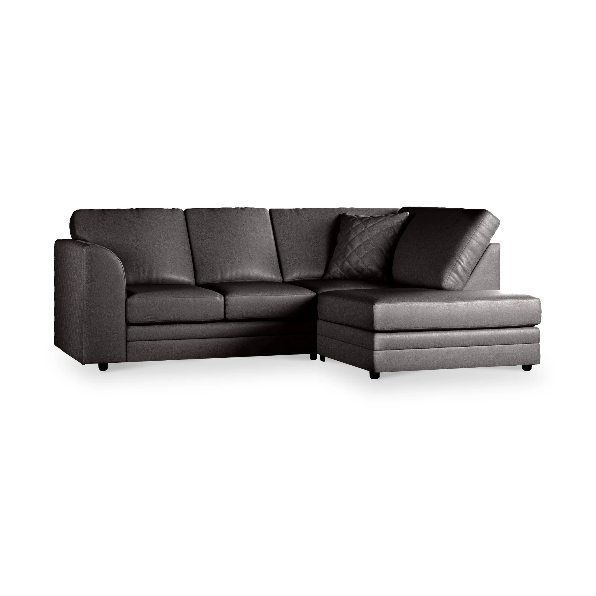 Colby Faux Leather Corner Sofa - Image 13