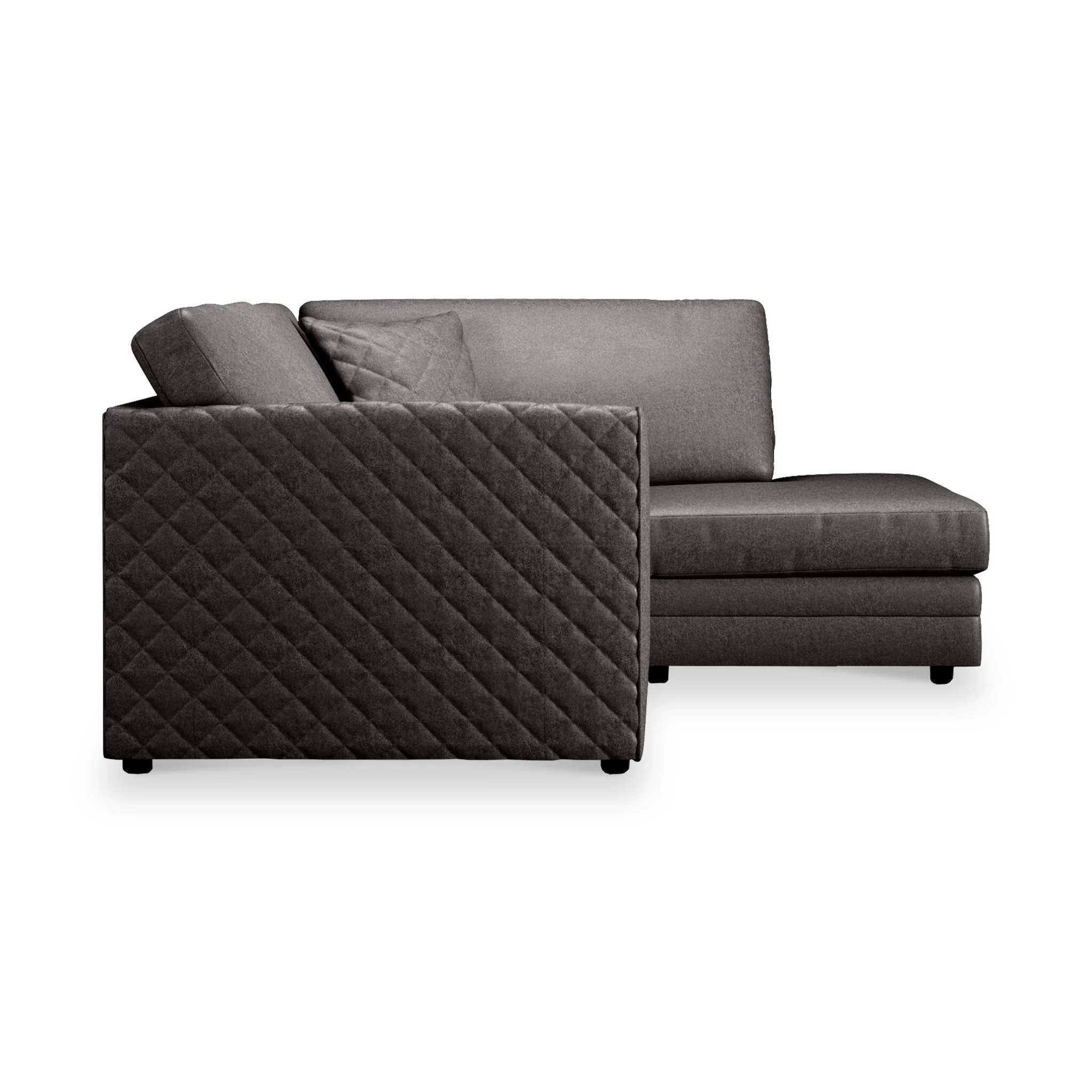 Colby Faux Leather Corner Sofa - Image 16