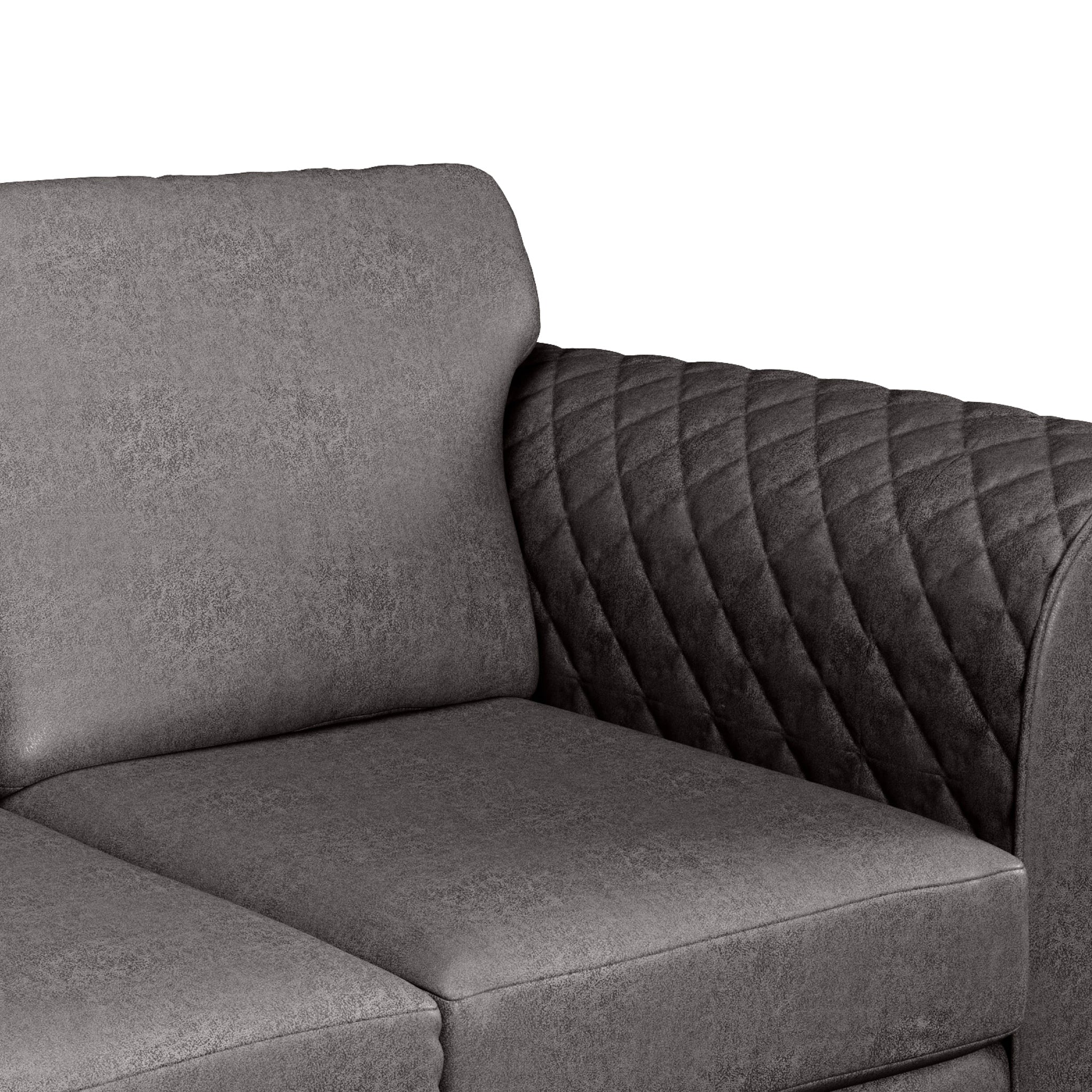 Colby Faux Leather Corner Sofa - Image 19