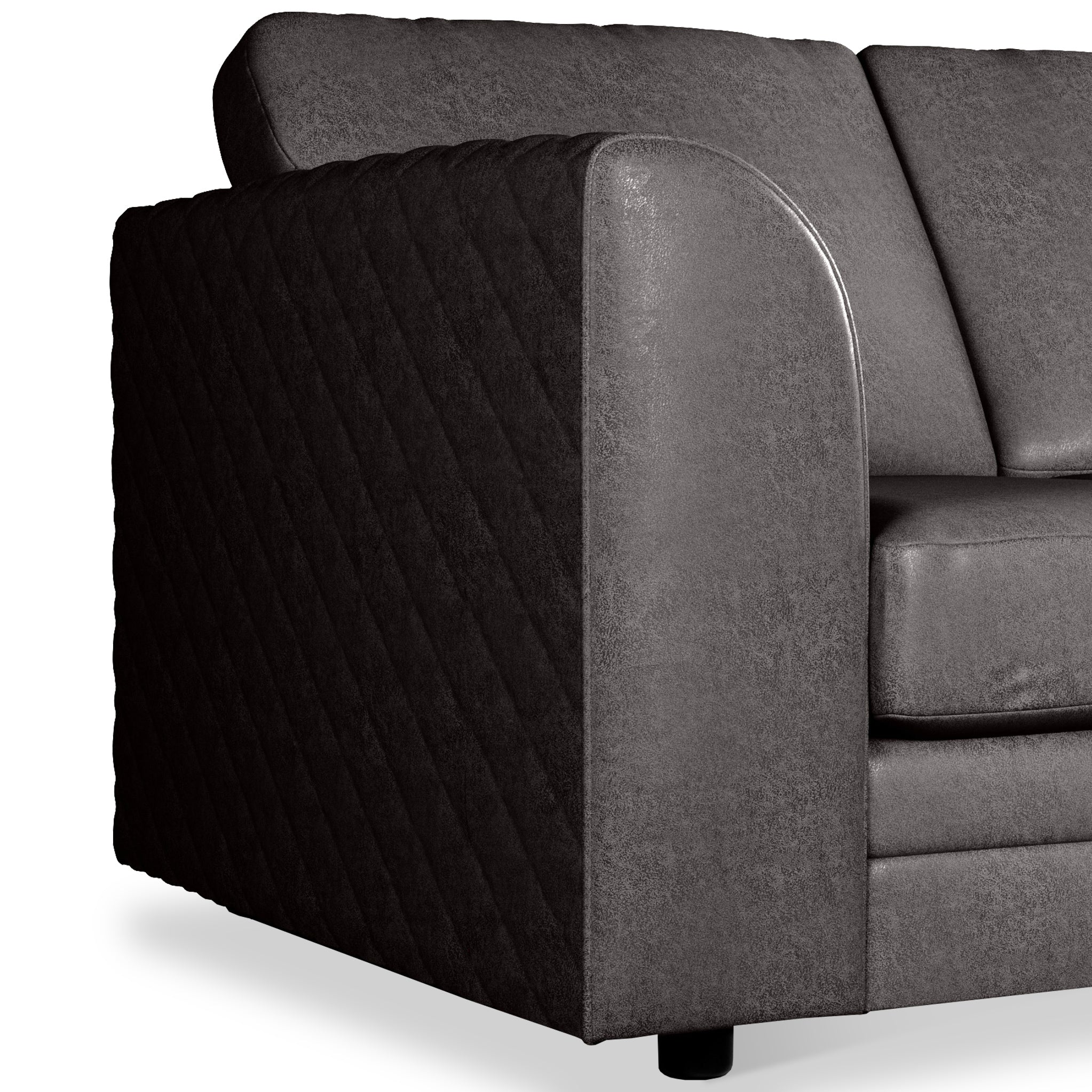 Colby Faux Leather Corner Sofa - Image 20
