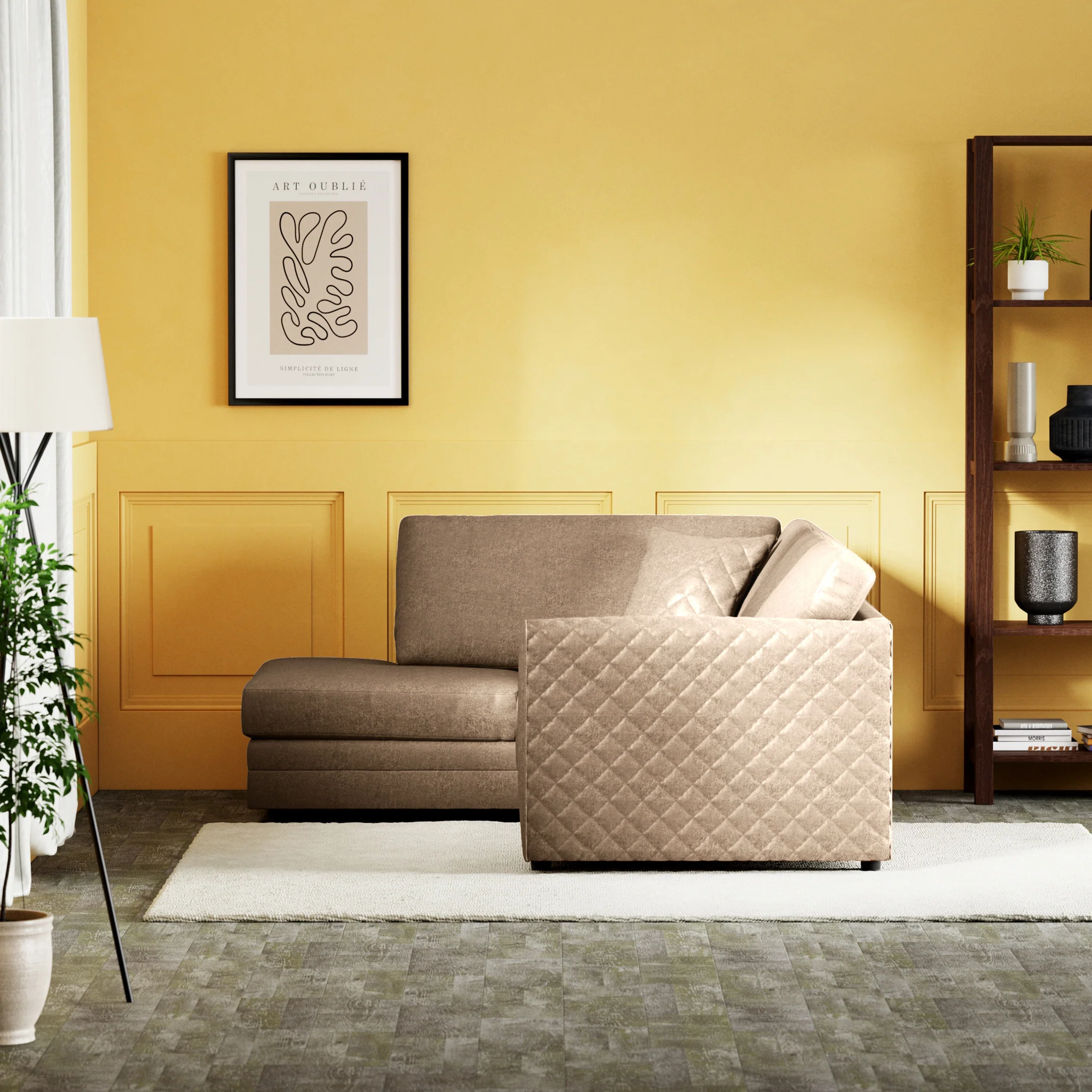 Colby Faux Leather Corner Sofa - Image 24