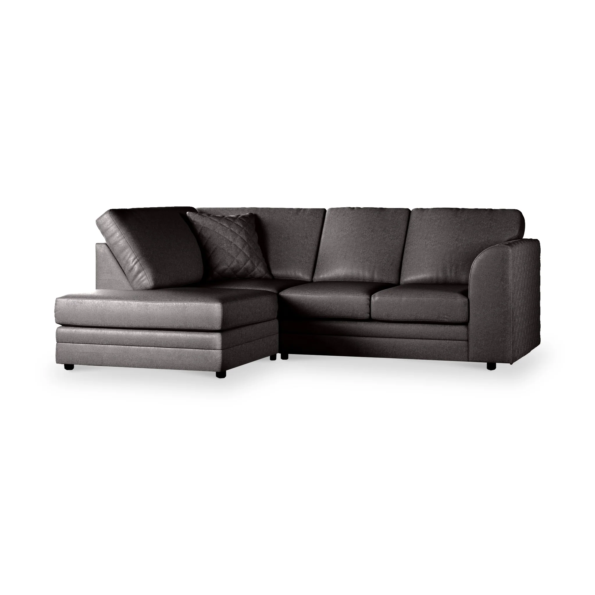 Colby Faux Leather Corner Sofa - Image 3