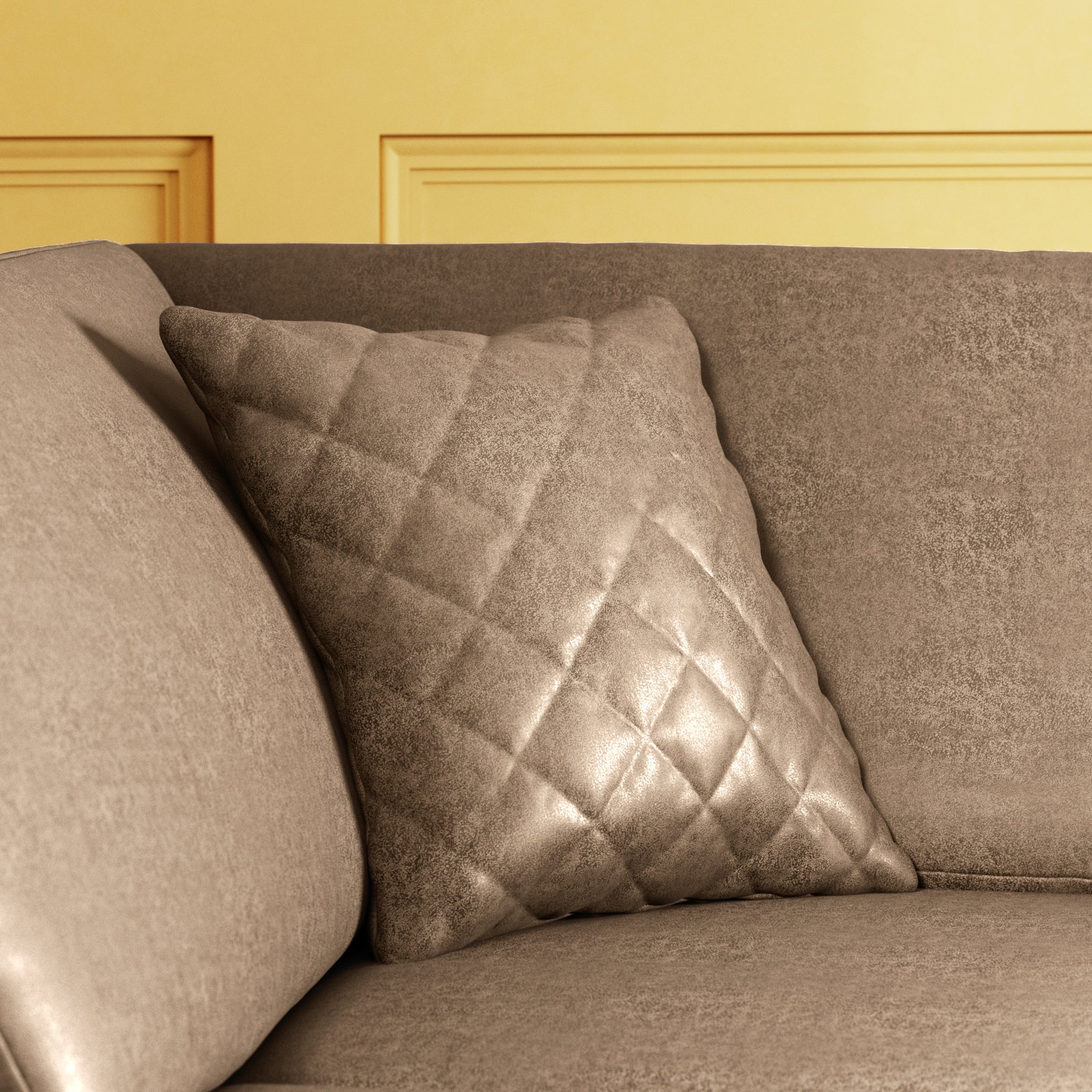 Colby Faux Leather Corner Sofa - Image 33