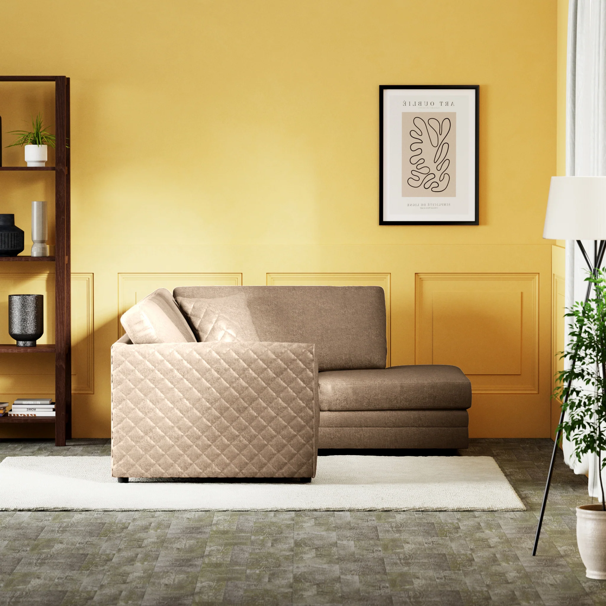 Colby Faux Leather Corner Sofa - Image 35