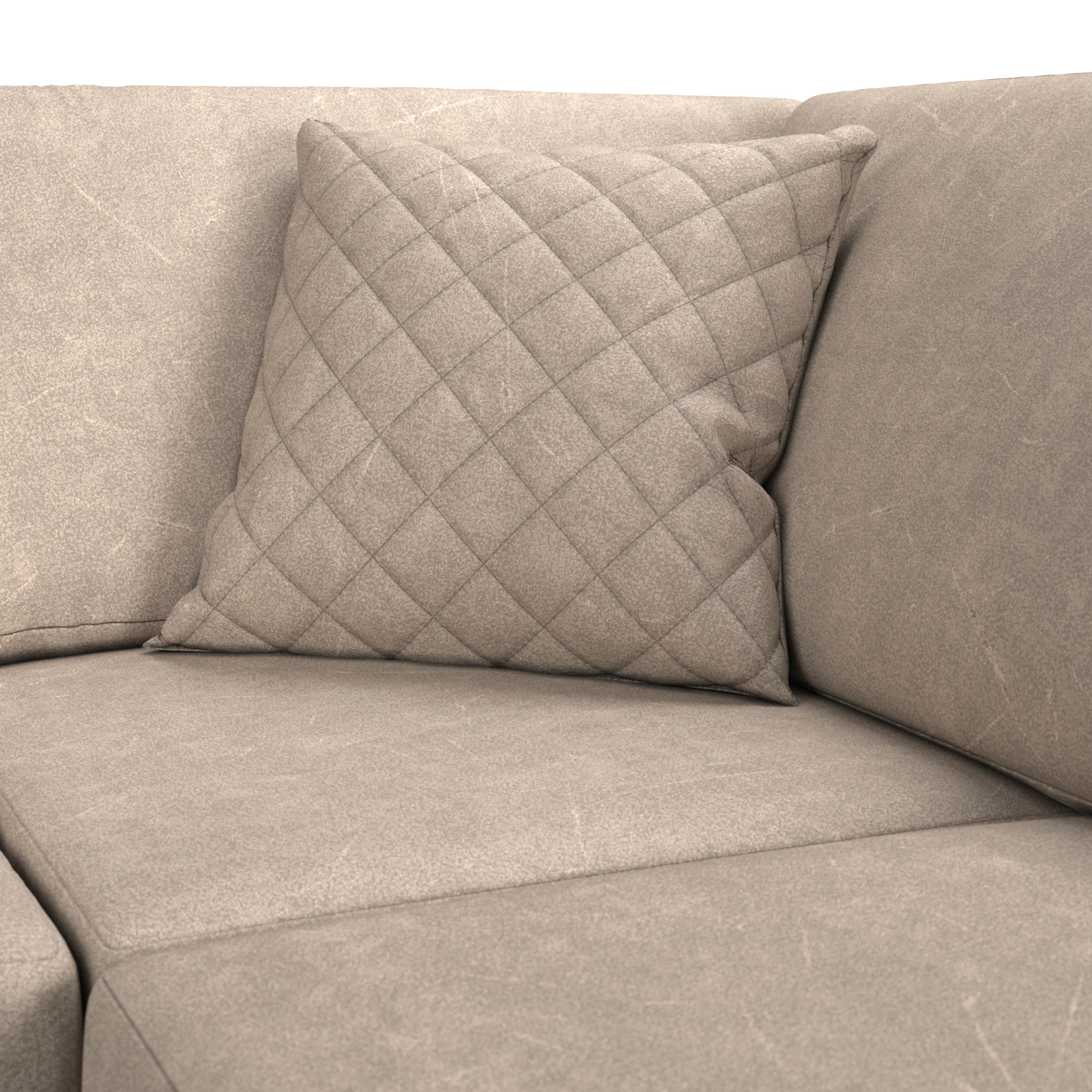 Colby Faux Leather Corner Sofa - Image 36