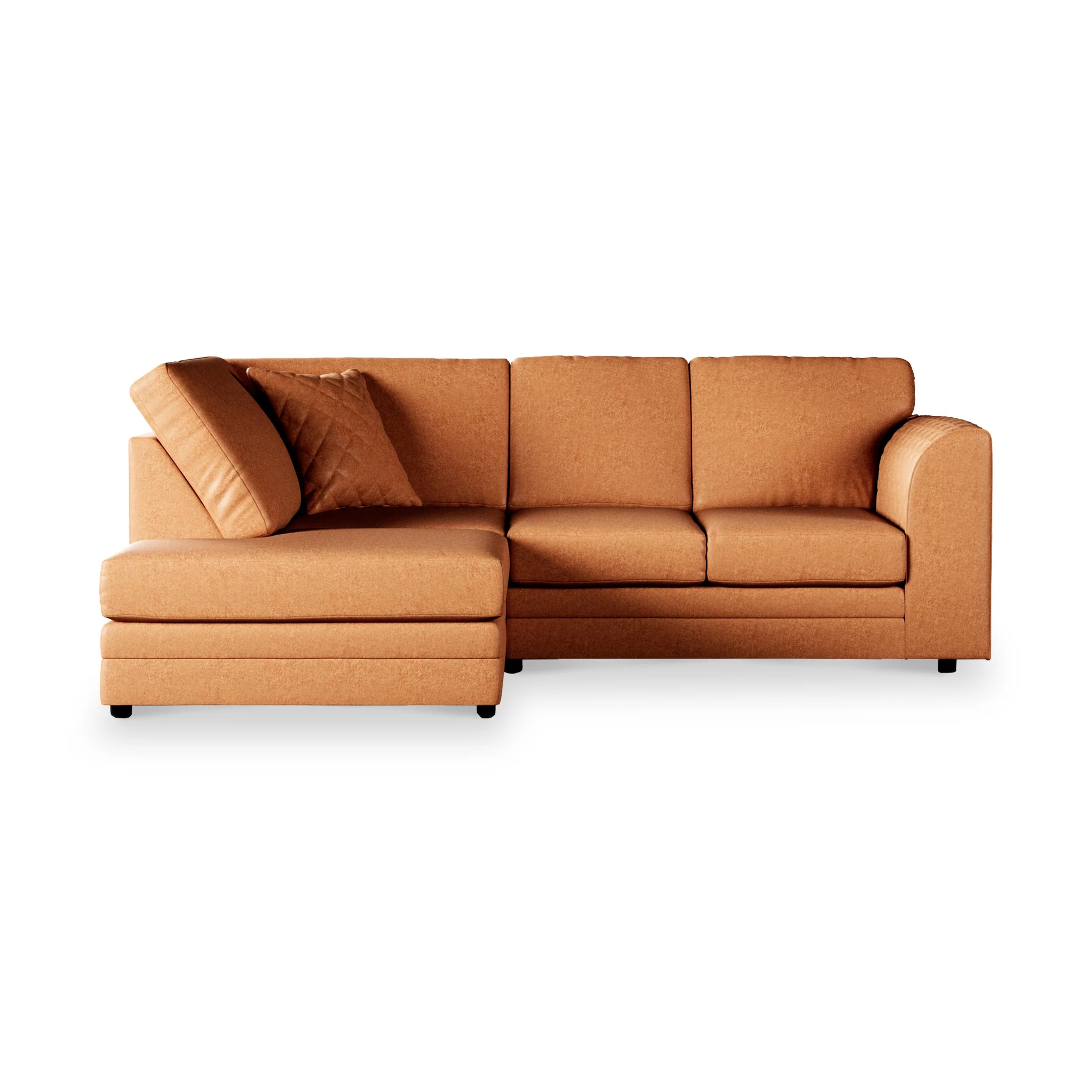 Colby Faux Leather Corner Sofa - Image 44