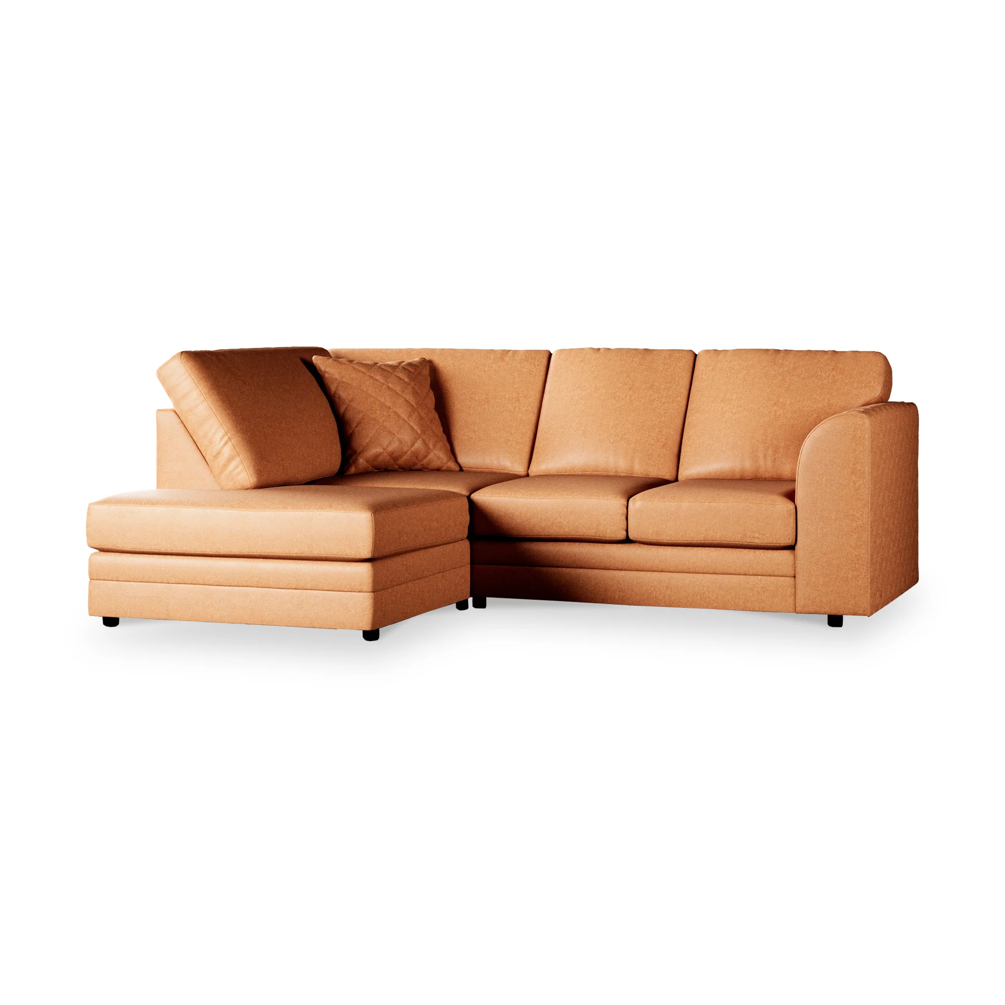 Colby Faux Leather Corner Sofa - Image 47