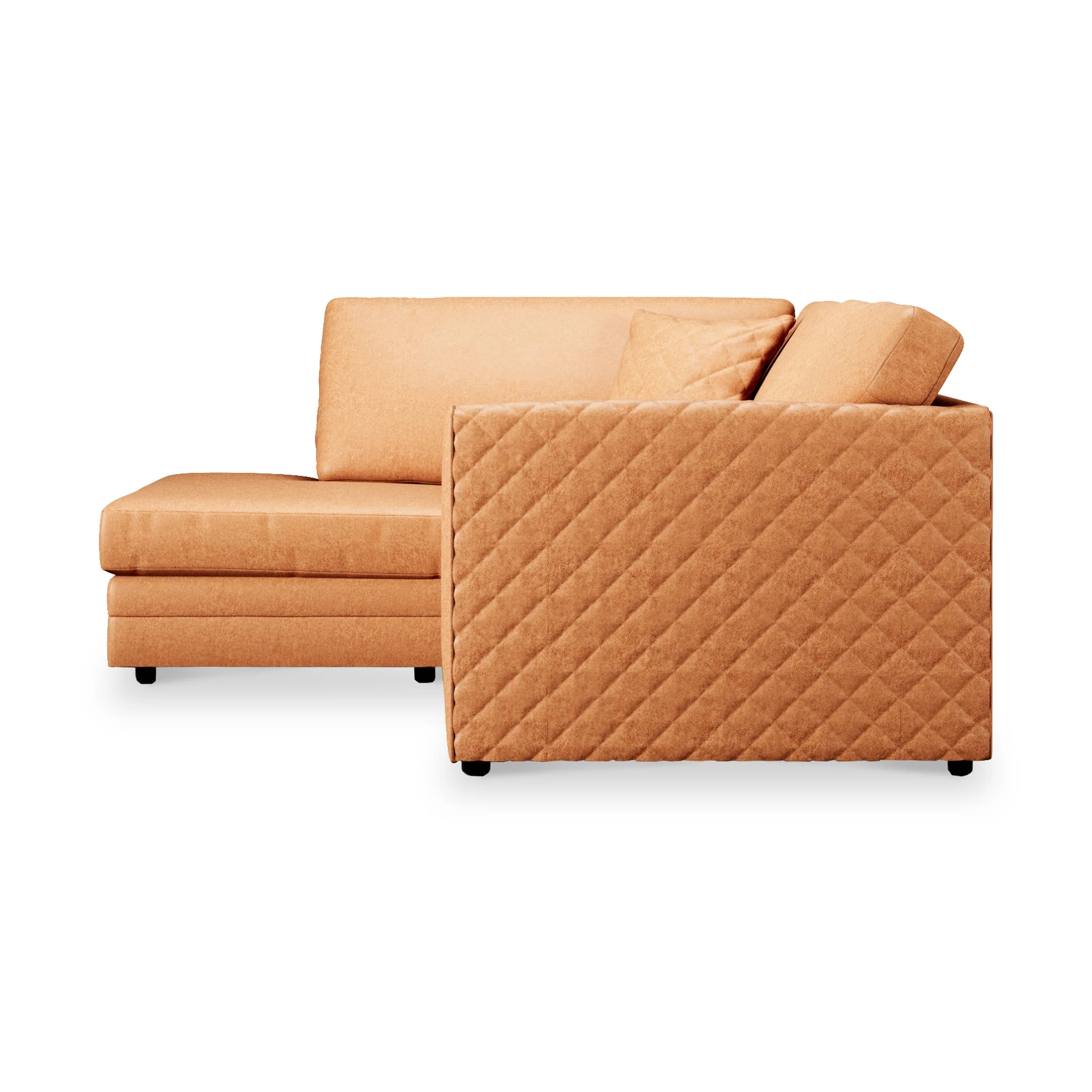 Colby Faux Leather Corner Sofa - Image 48