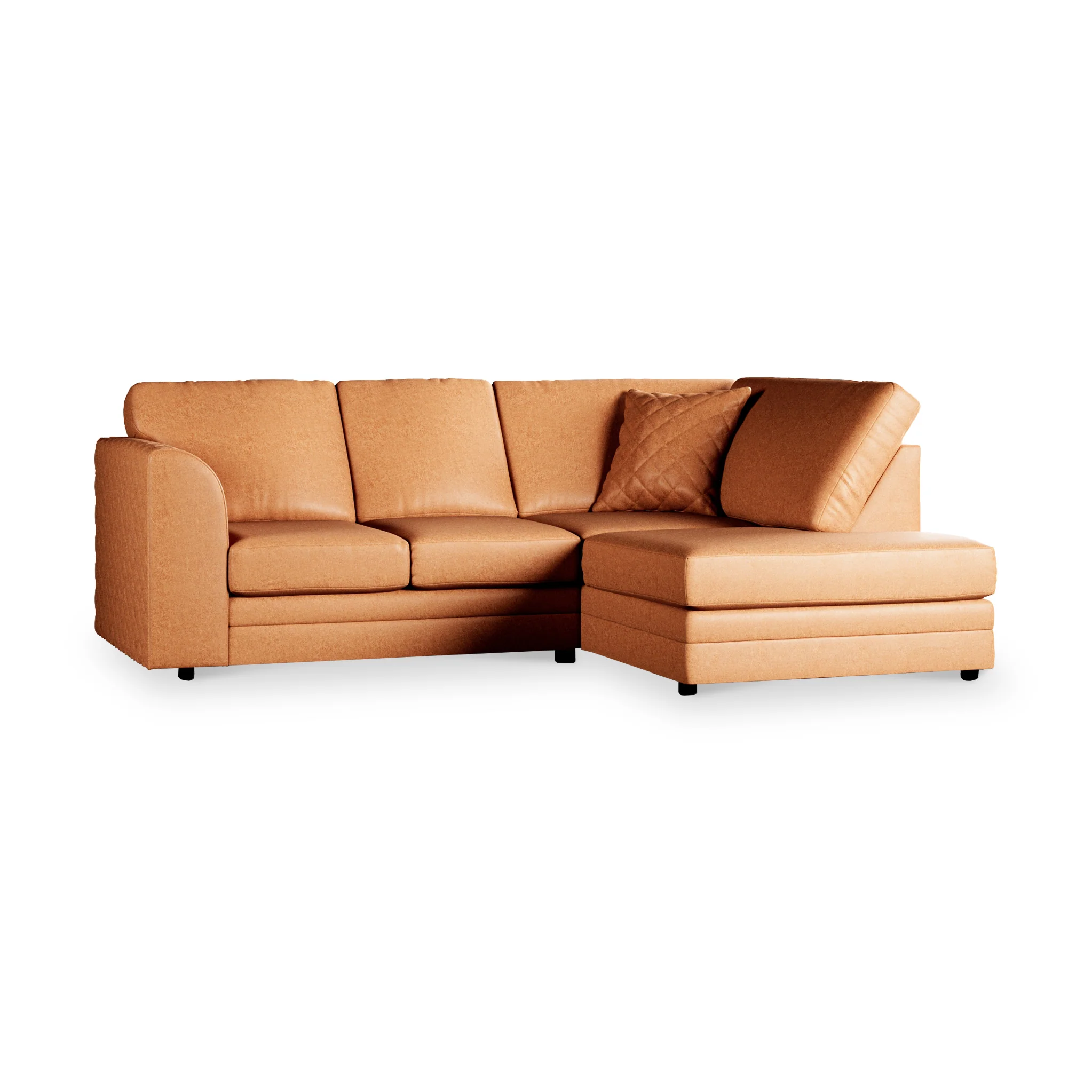 Colby Faux Leather Corner Sofa - Image 59