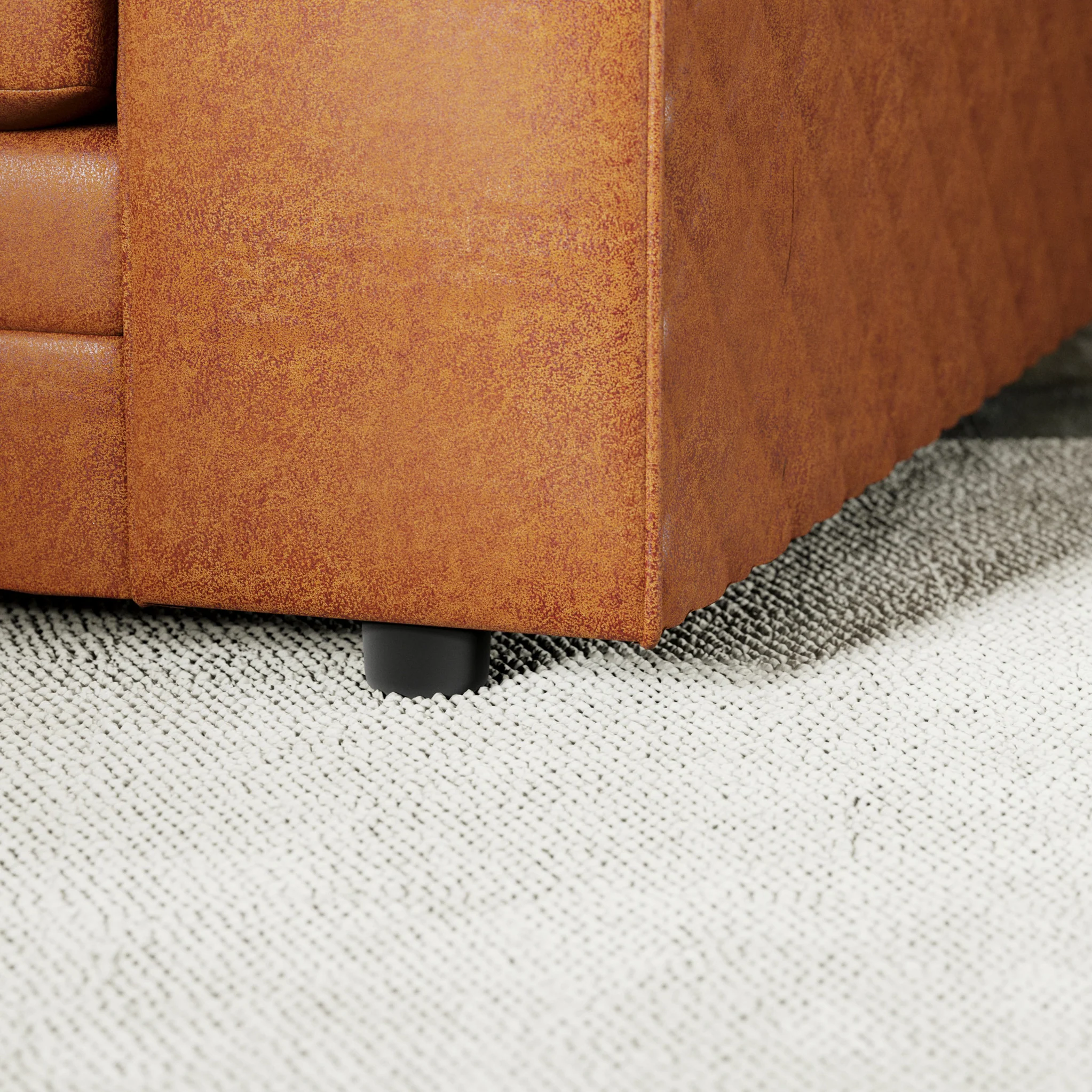 Colby Faux Leather Corner Sofa - Image 68