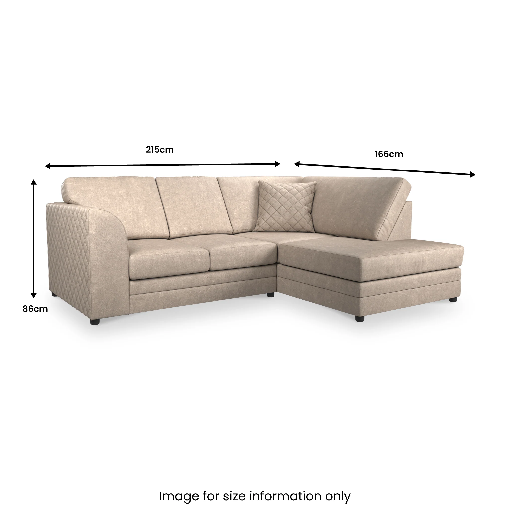 Colby Faux Leather Corner Sofa - Image 69