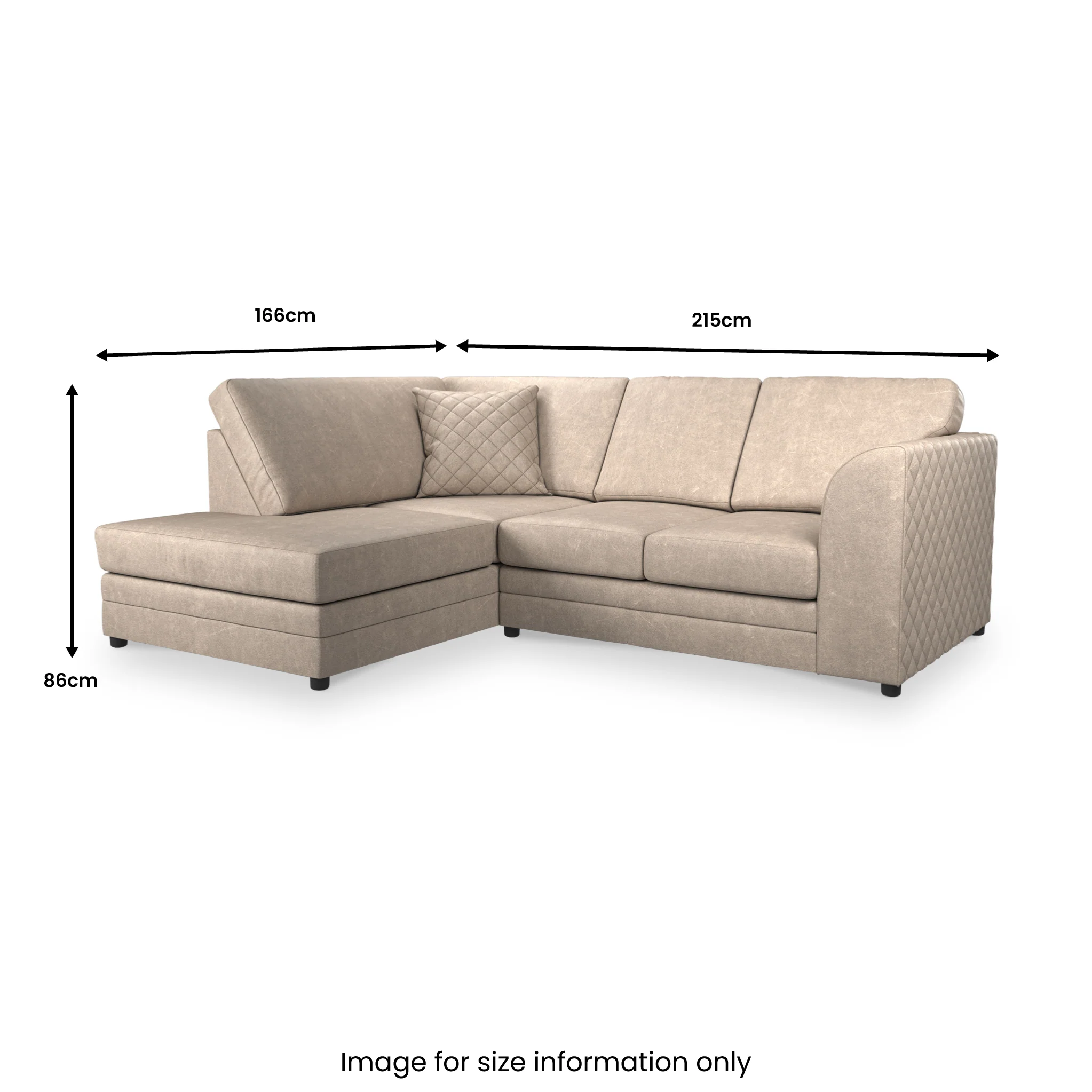 Colby Faux Leather Corner Sofa - Image 70