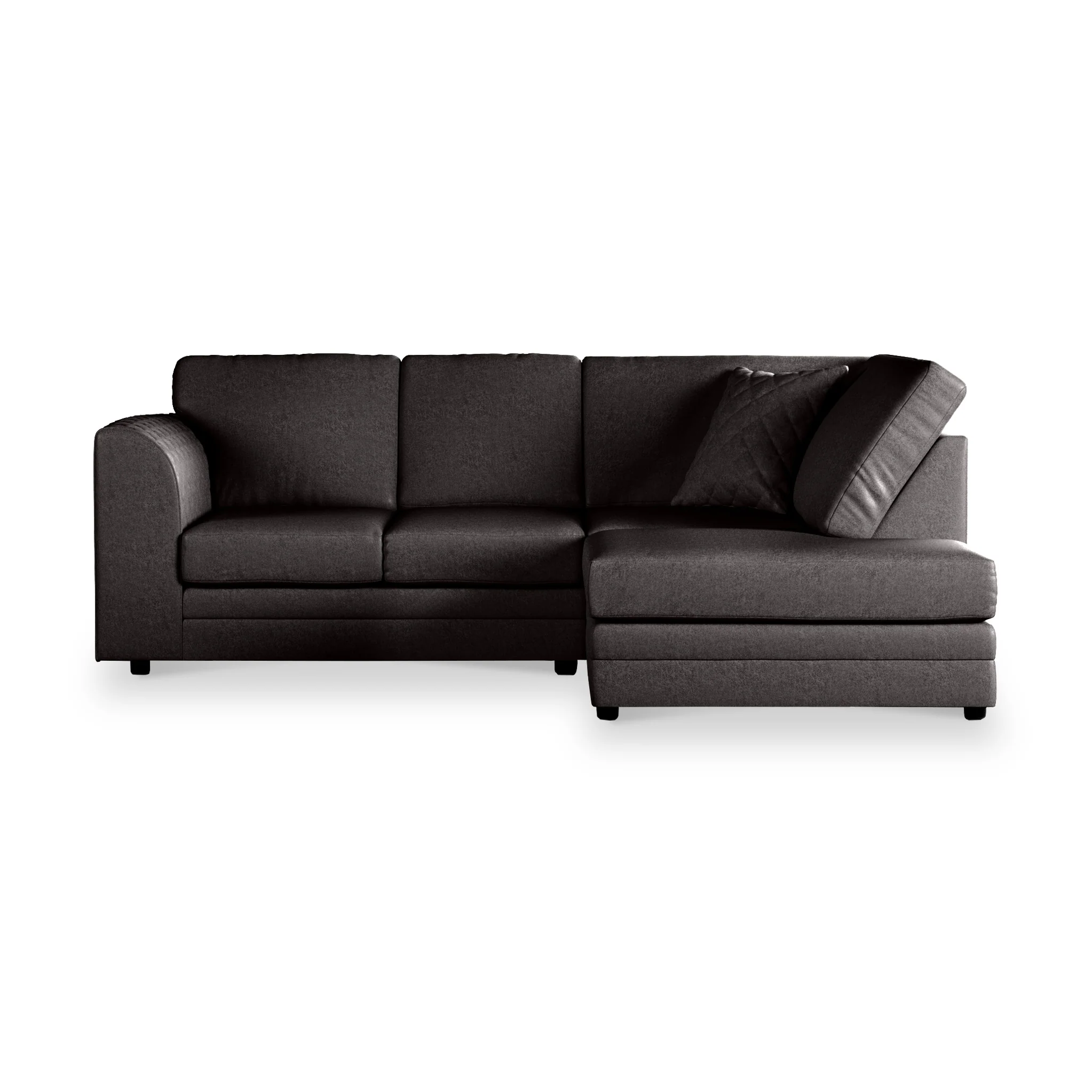Colby Faux Leather Corner Sofa - Image 8