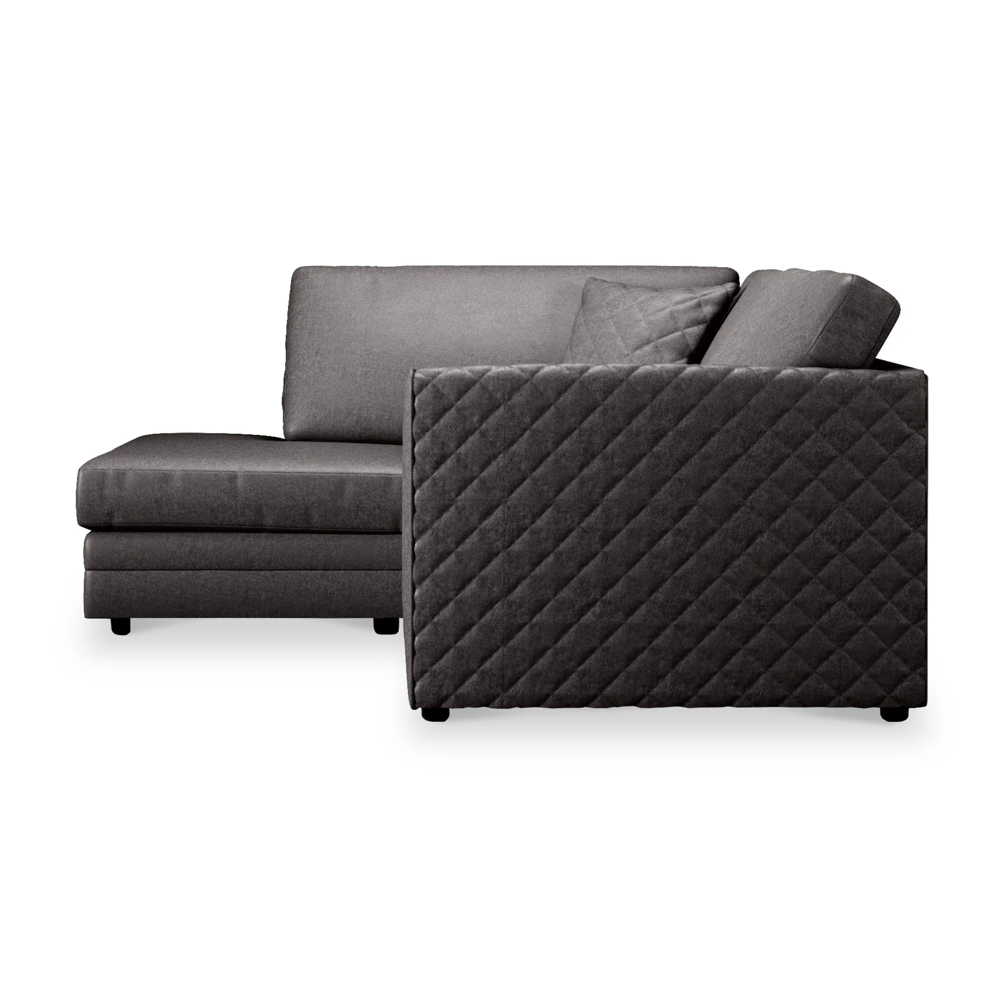 Colby Faux Leather Corner Sofa - Image 9