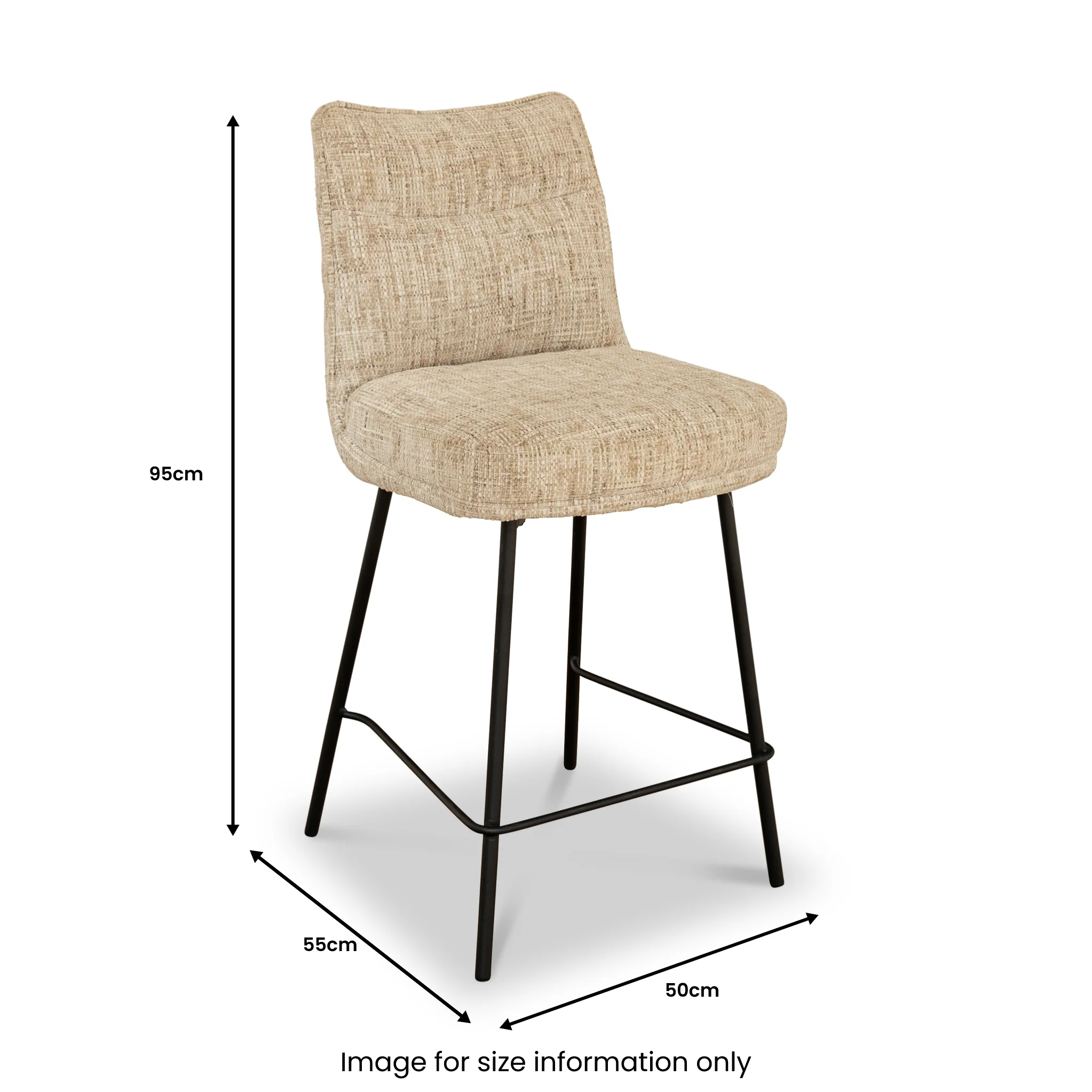 Cole Textured Bar Stool - Image 6