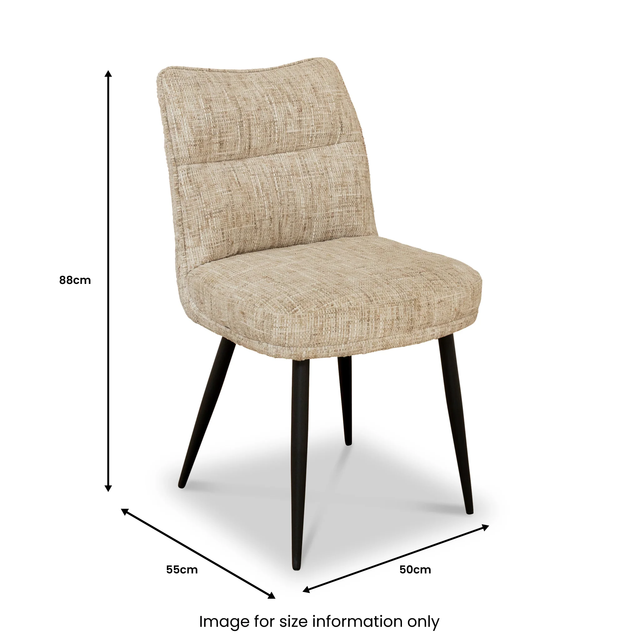 Cole Textured Dining Chair - Image 6