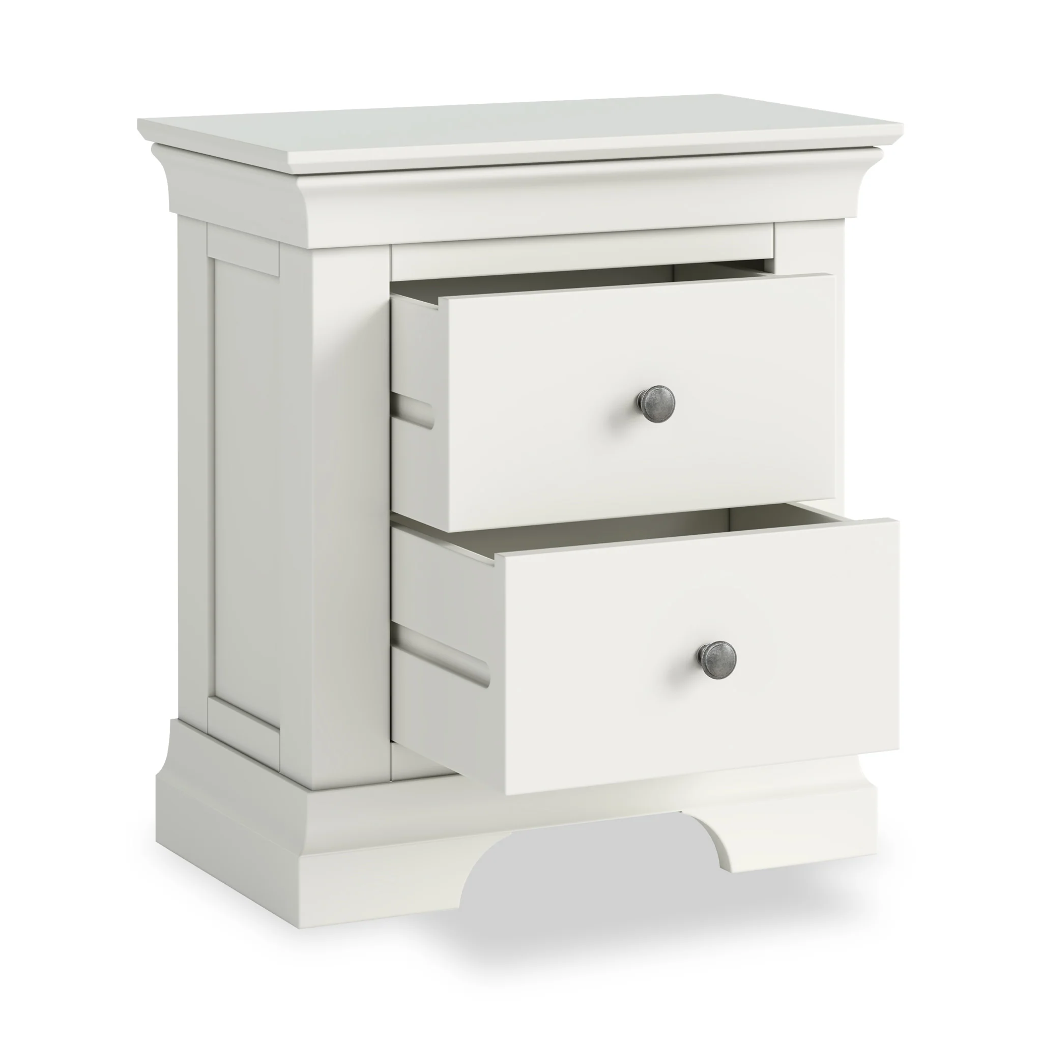 Colette 2 Drawer Bedside Table - Image 4