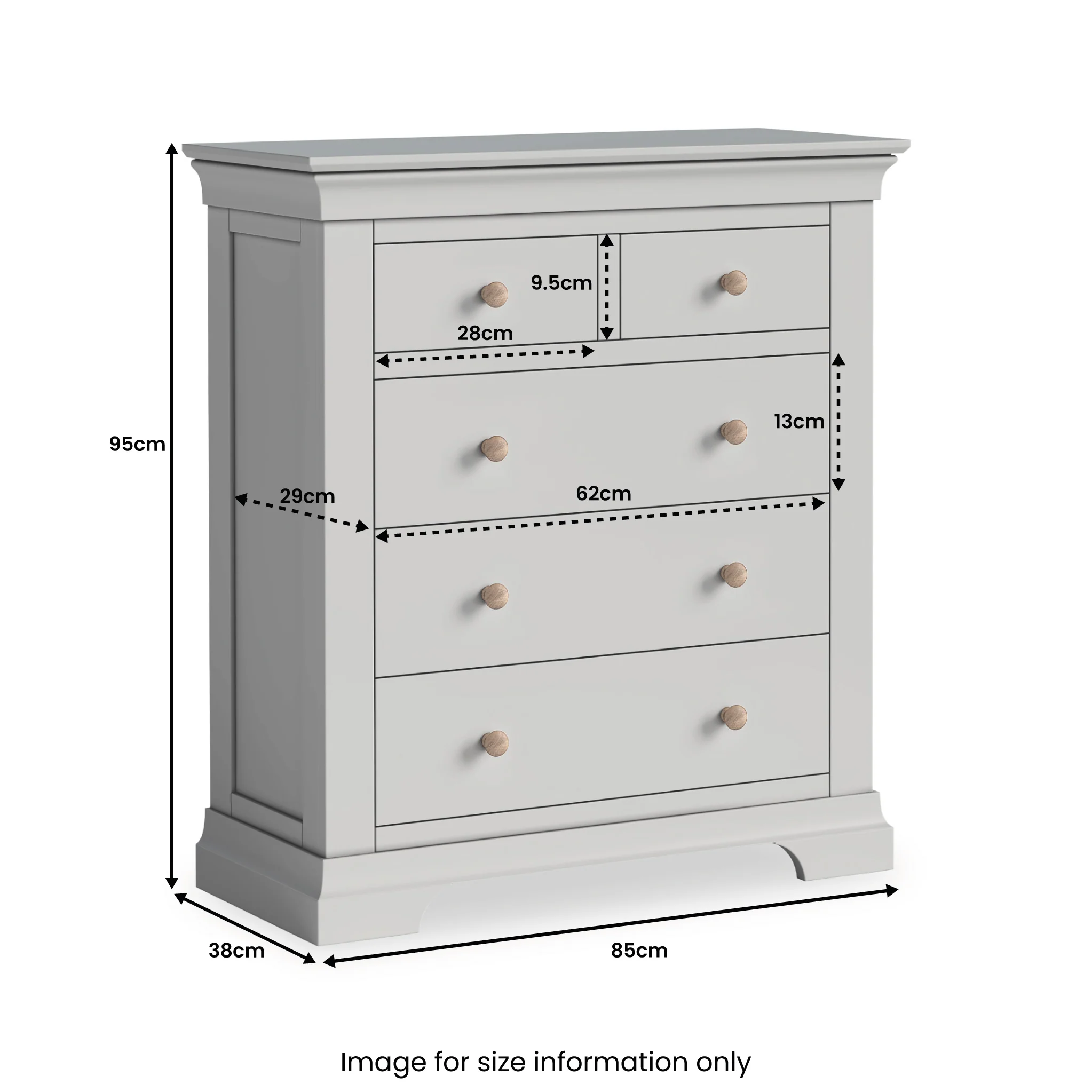 Colette 2 Over 3 Chest Of Drawers - Image 51