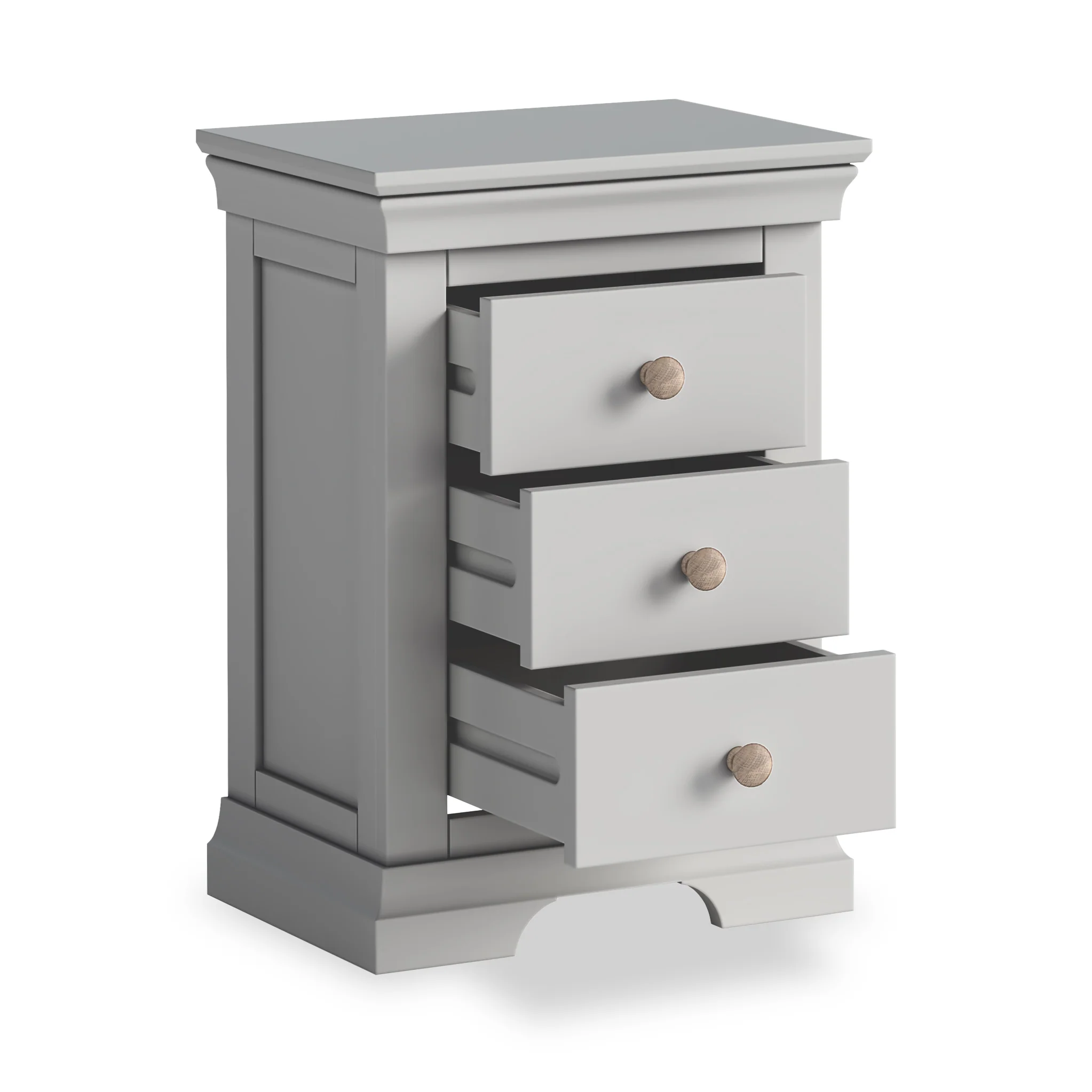 Colette 3 Drawer Bedside Table - Image 22