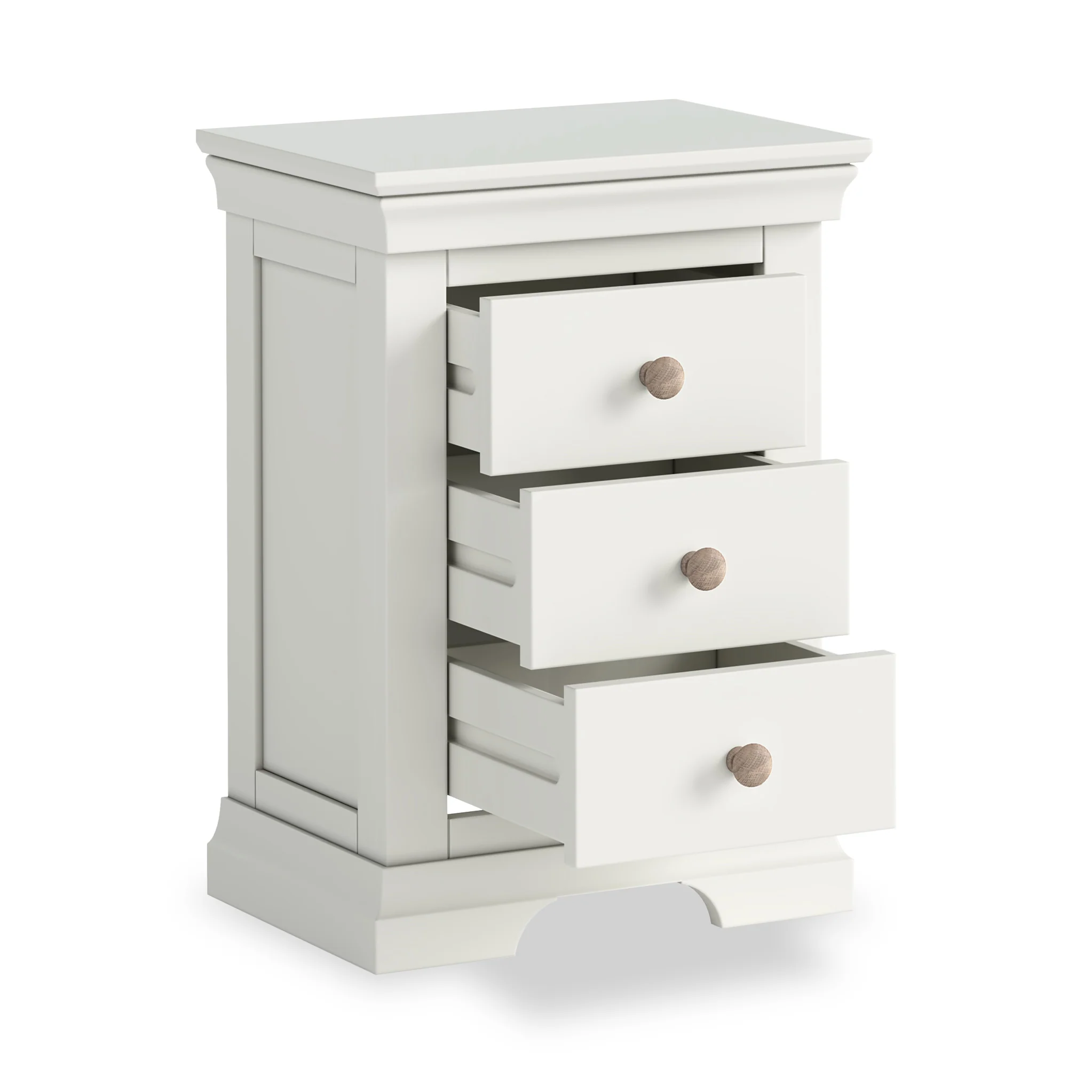 Colette 3 Drawer Bedside Table - Image 8