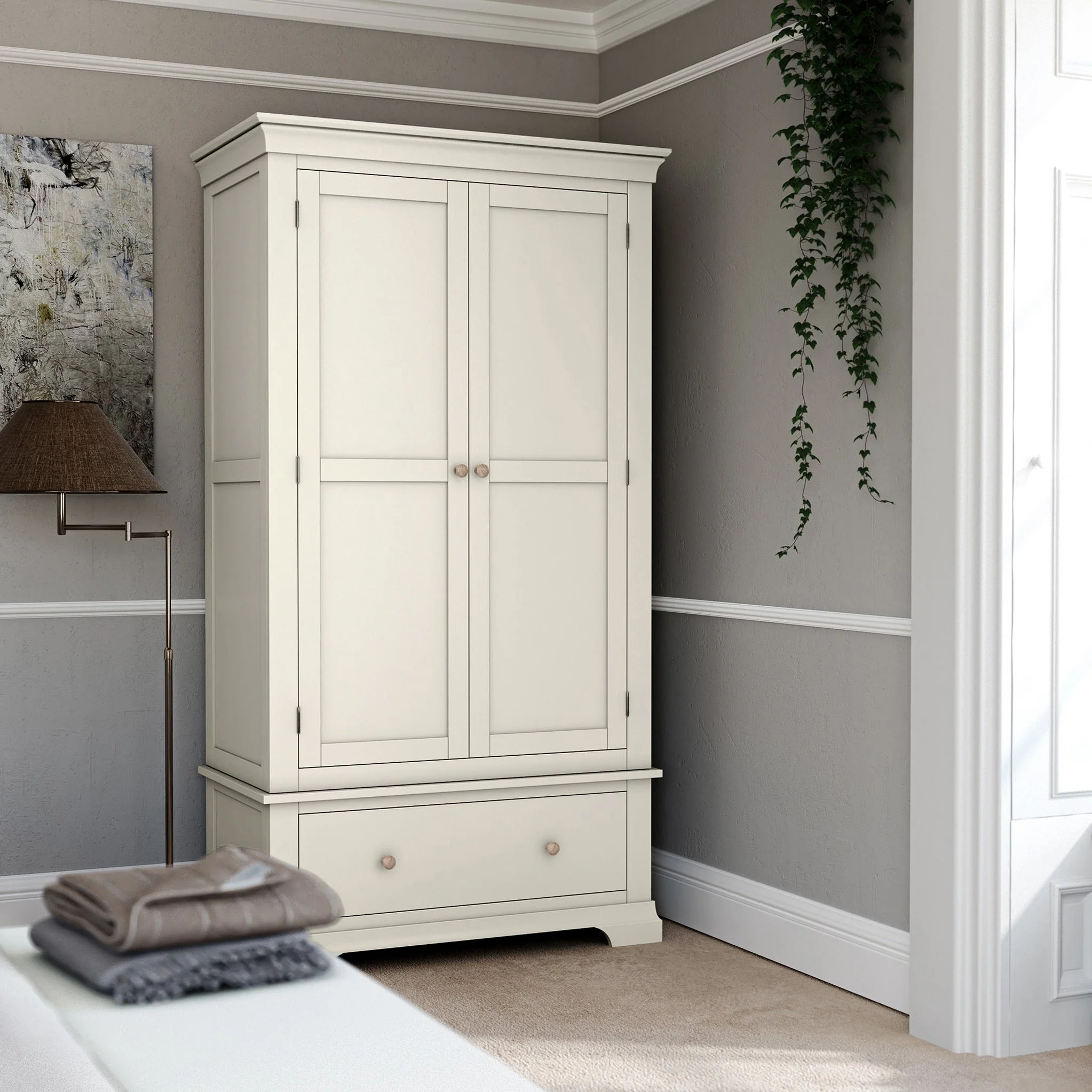 Colette Double Wardrobe & Drawer - Image 17