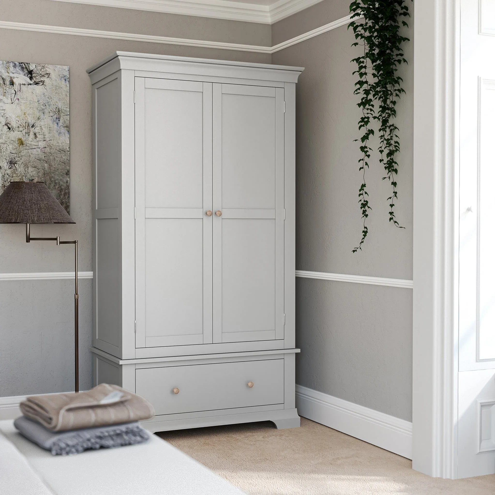 Colette Double Wardrobe & Drawer - Image 3