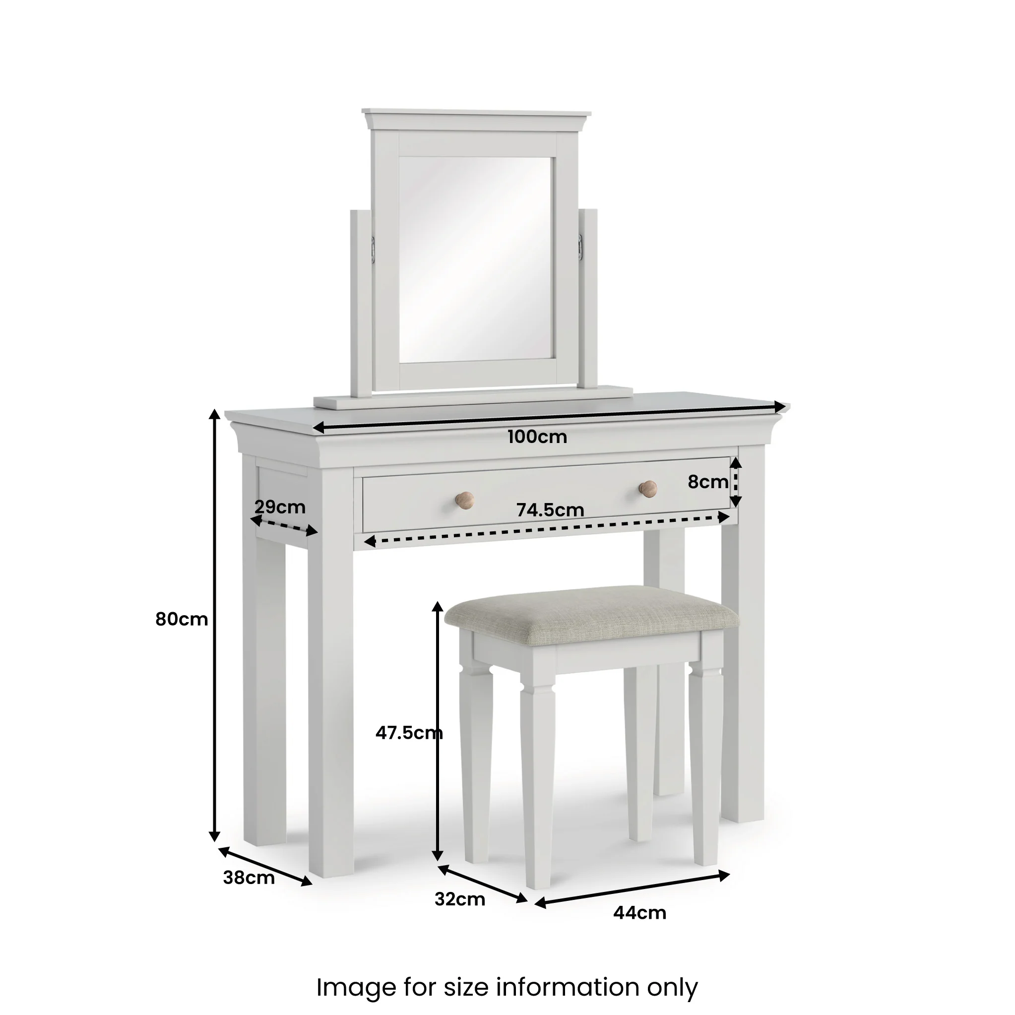 Colette Dressing Table Set - Image 34