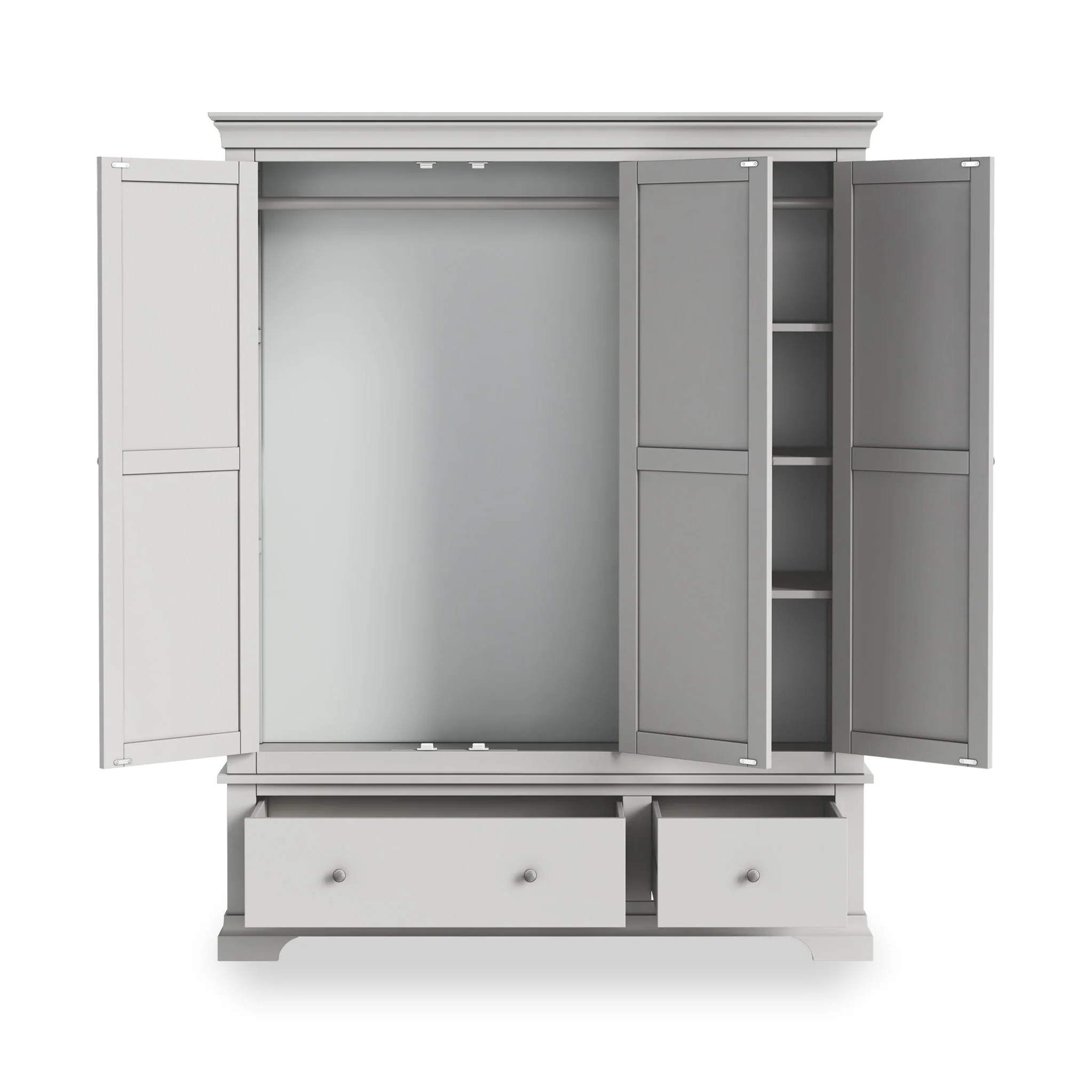 Colette Triple Wardrobe with 2 Drawers - Image 17