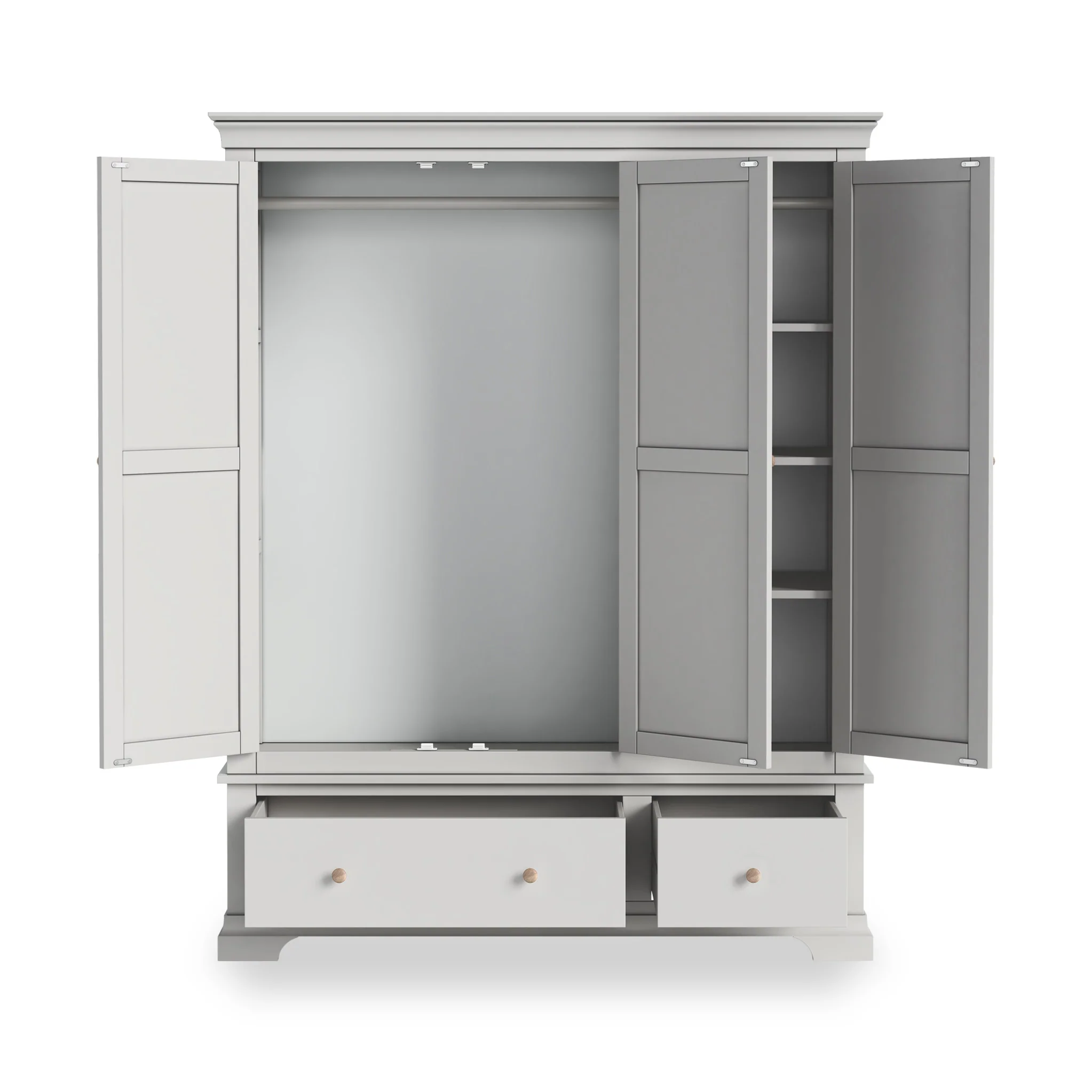 Colette Triple Wardrobe with 2 Drawers - Image 18