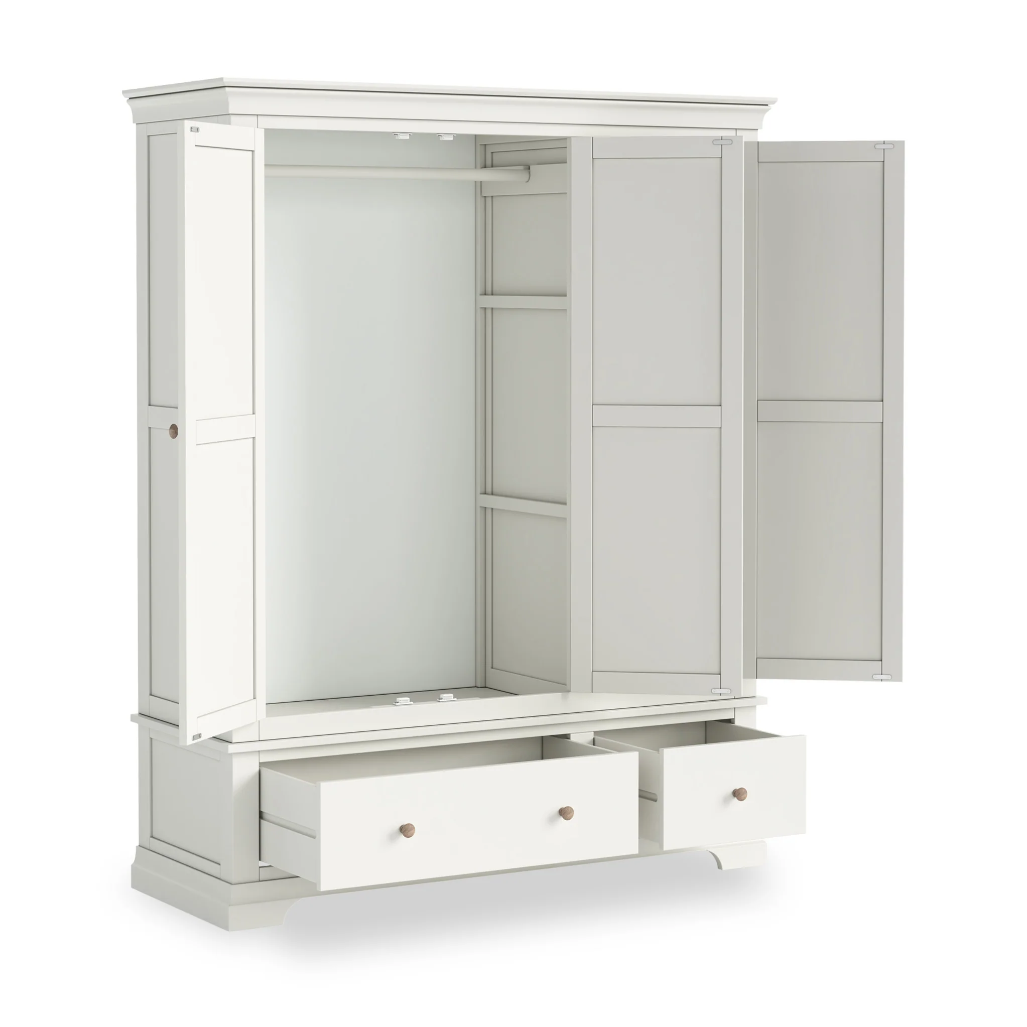 Colette Triple Wardrobe with 2 Drawers - Image 42