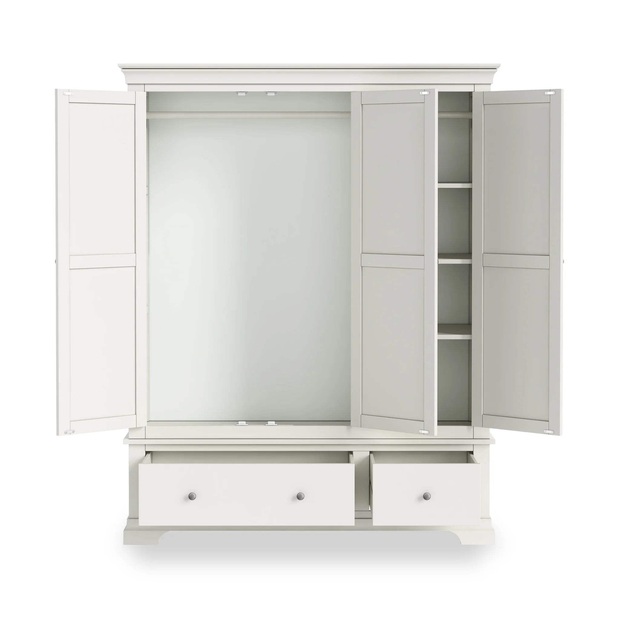 Colette Triple Wardrobe with 2 Drawers - Image 5