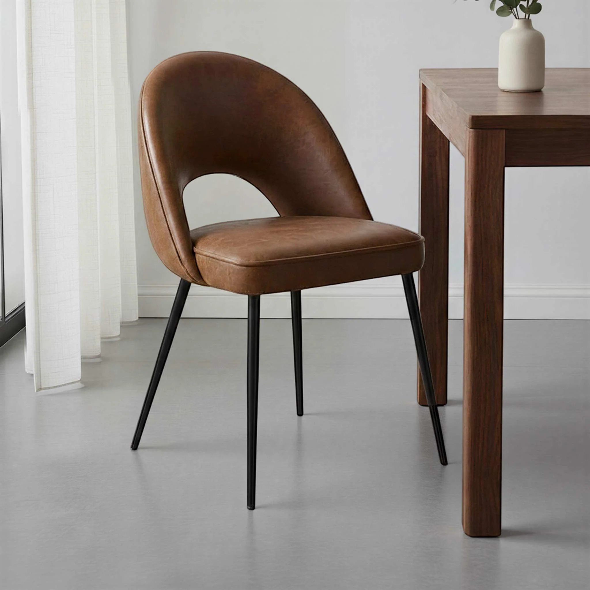Connoly Faux Leather Dining Chair - Image 2