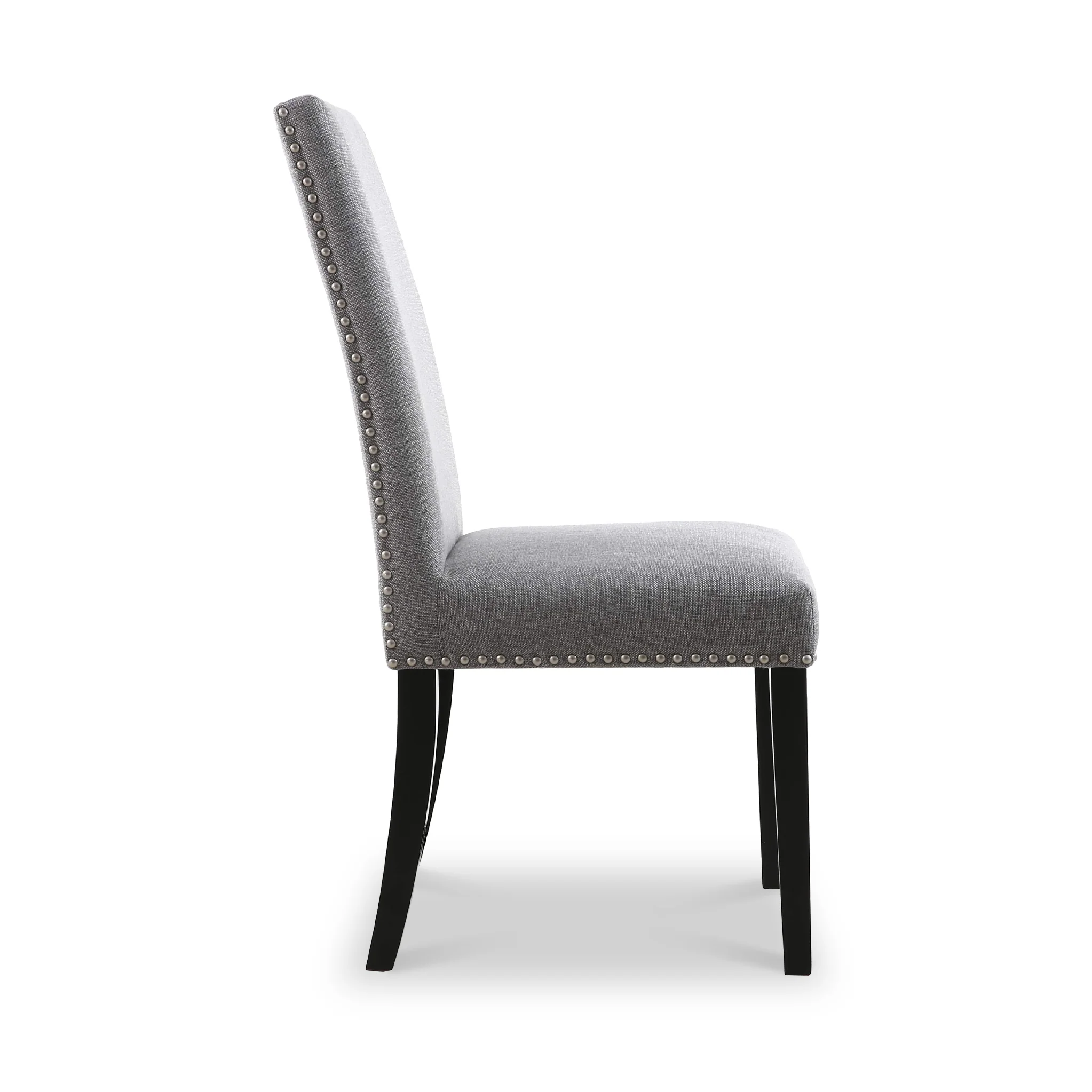 Conran Stud Detail Dining Chair with Black Legs - Image 10