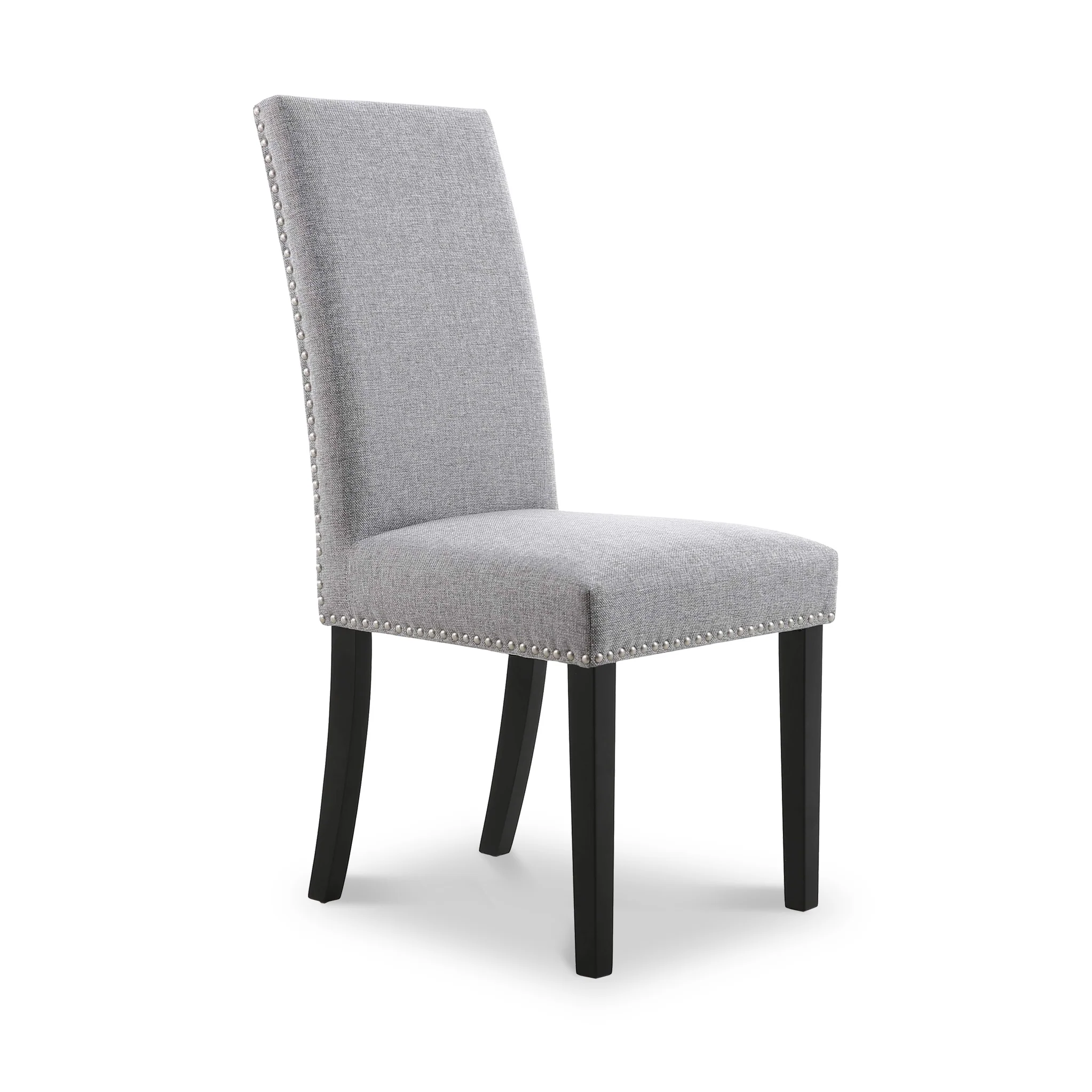 Conran Stud Detail Dining Chair with Black Legs - Image 6