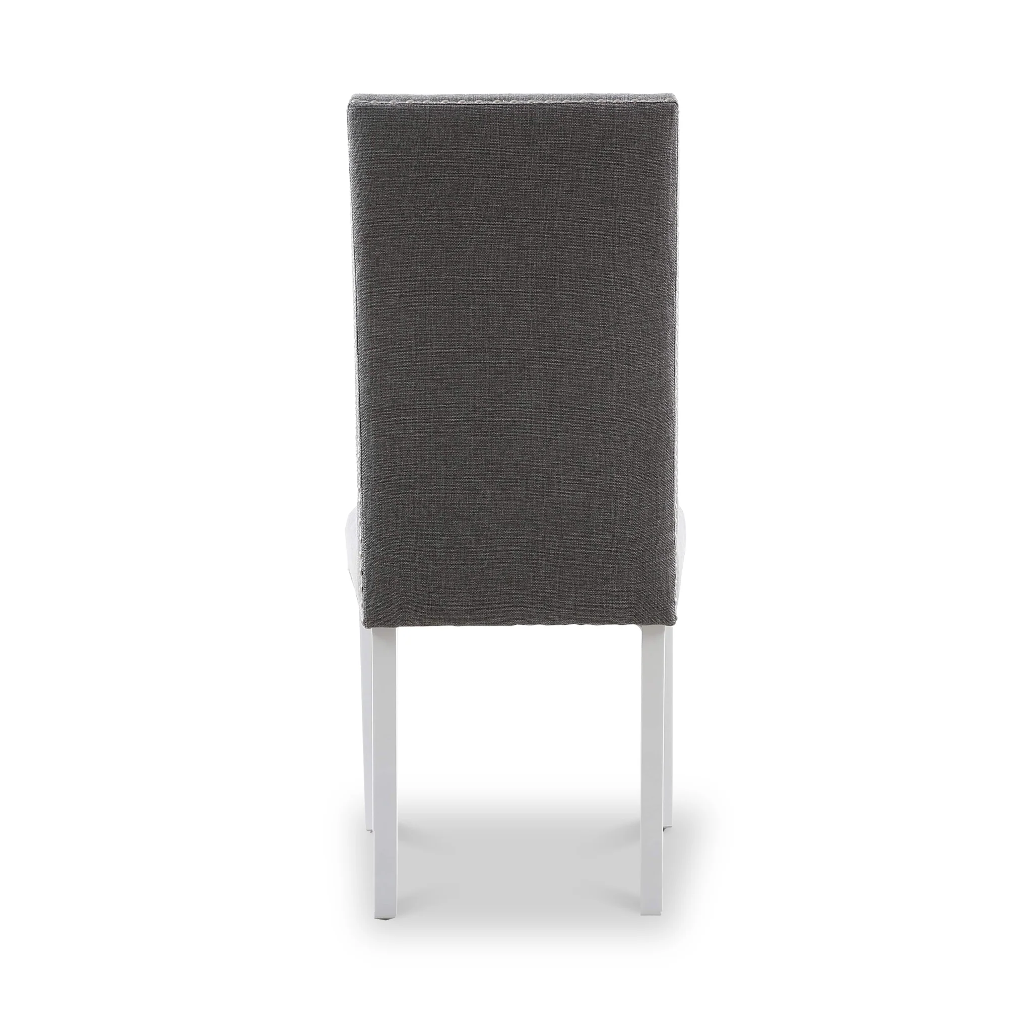 Conran Stud Detail Dining Chair with White Legs - Image 10