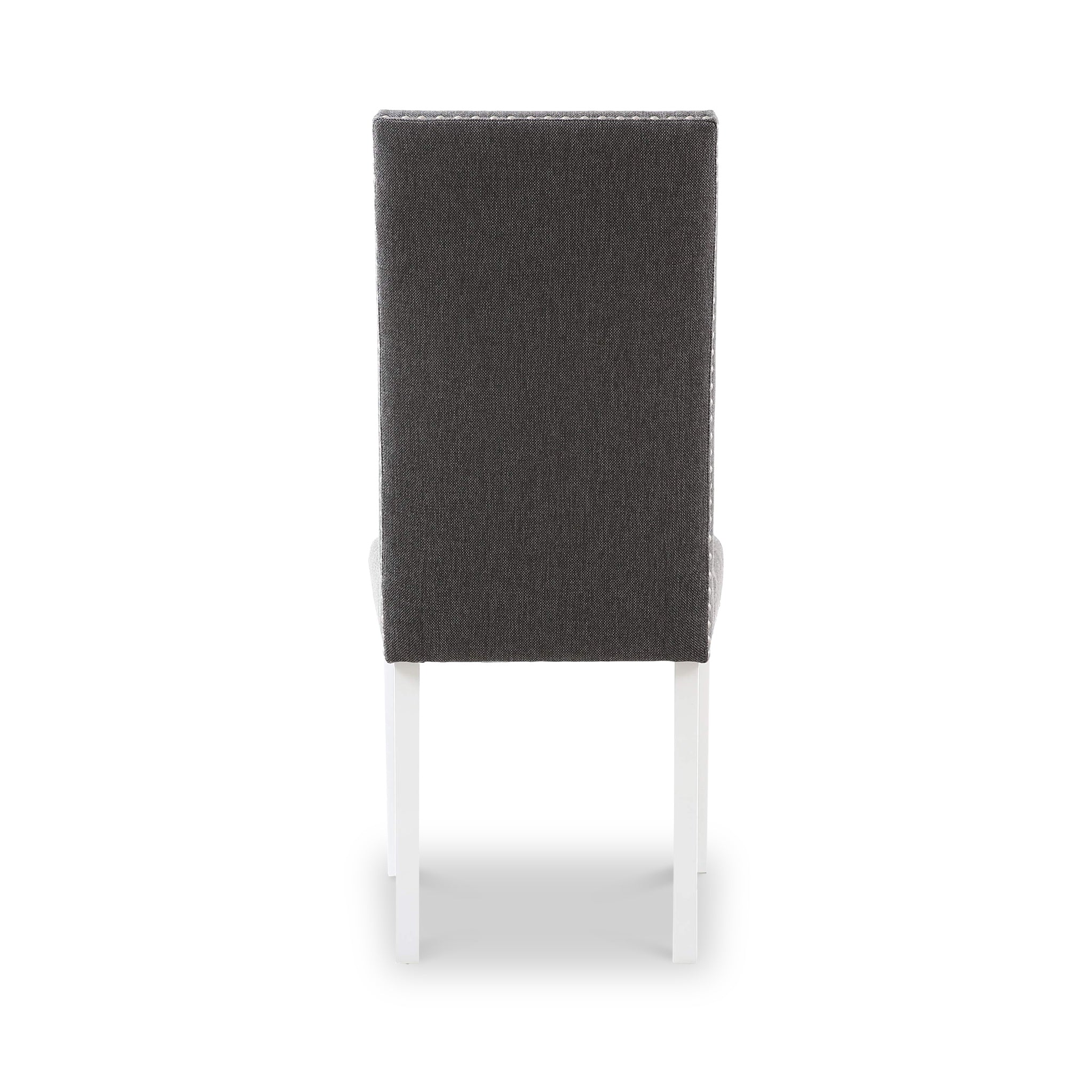 Conran Stud Detail Dining Chair with White Legs - Image 6