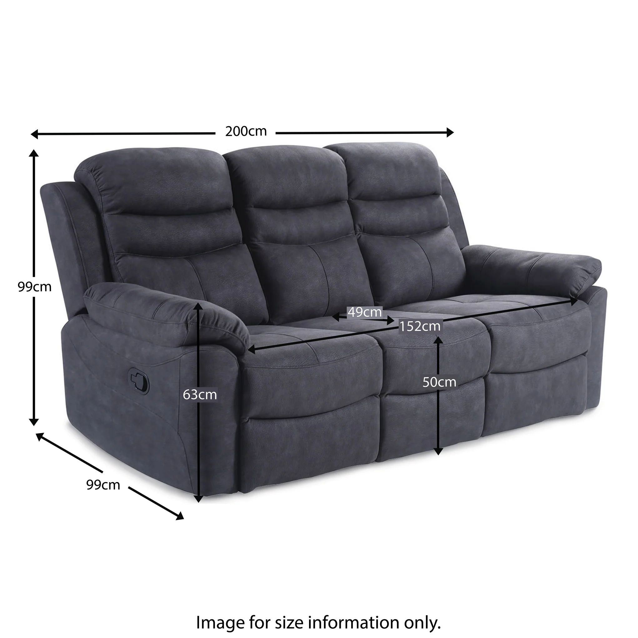 Conway Reclining 3 Seater Sofa - Image 9