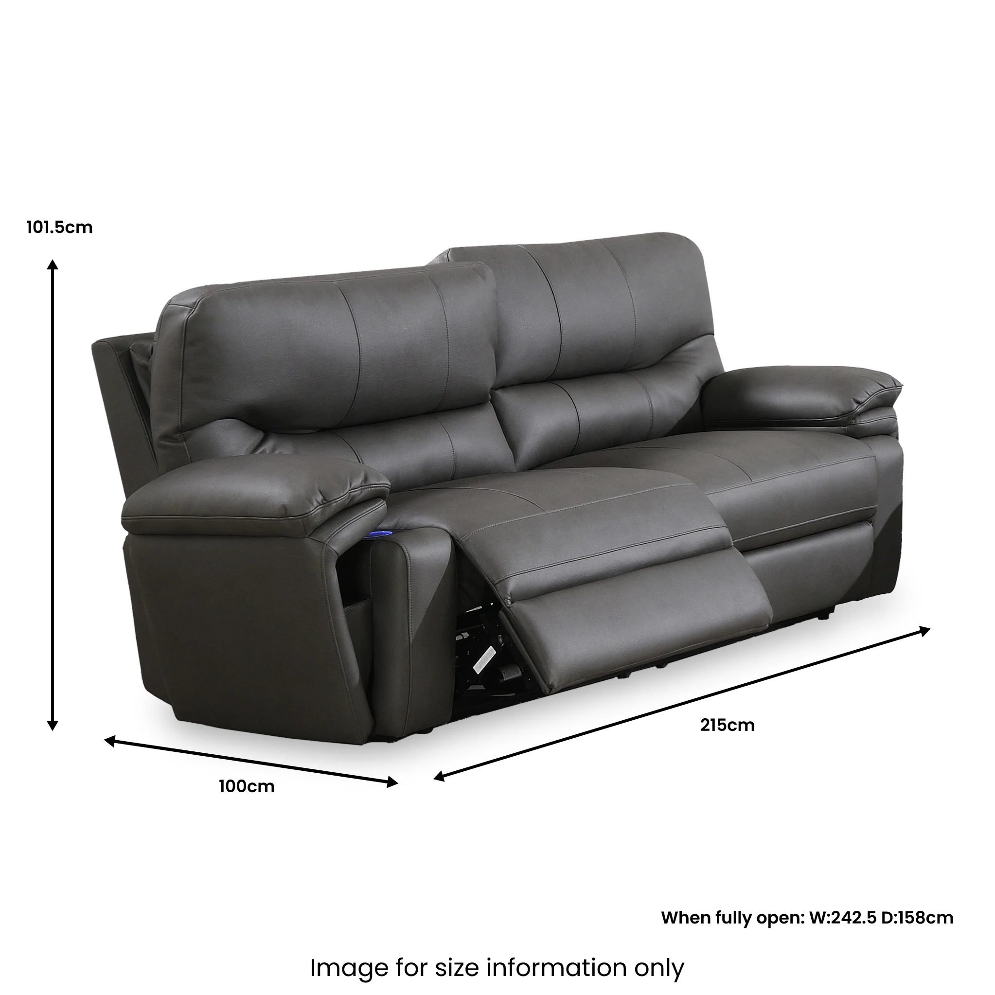 Cooper Tech Dual Power Recliner 3 Seater Sofa - Image 13